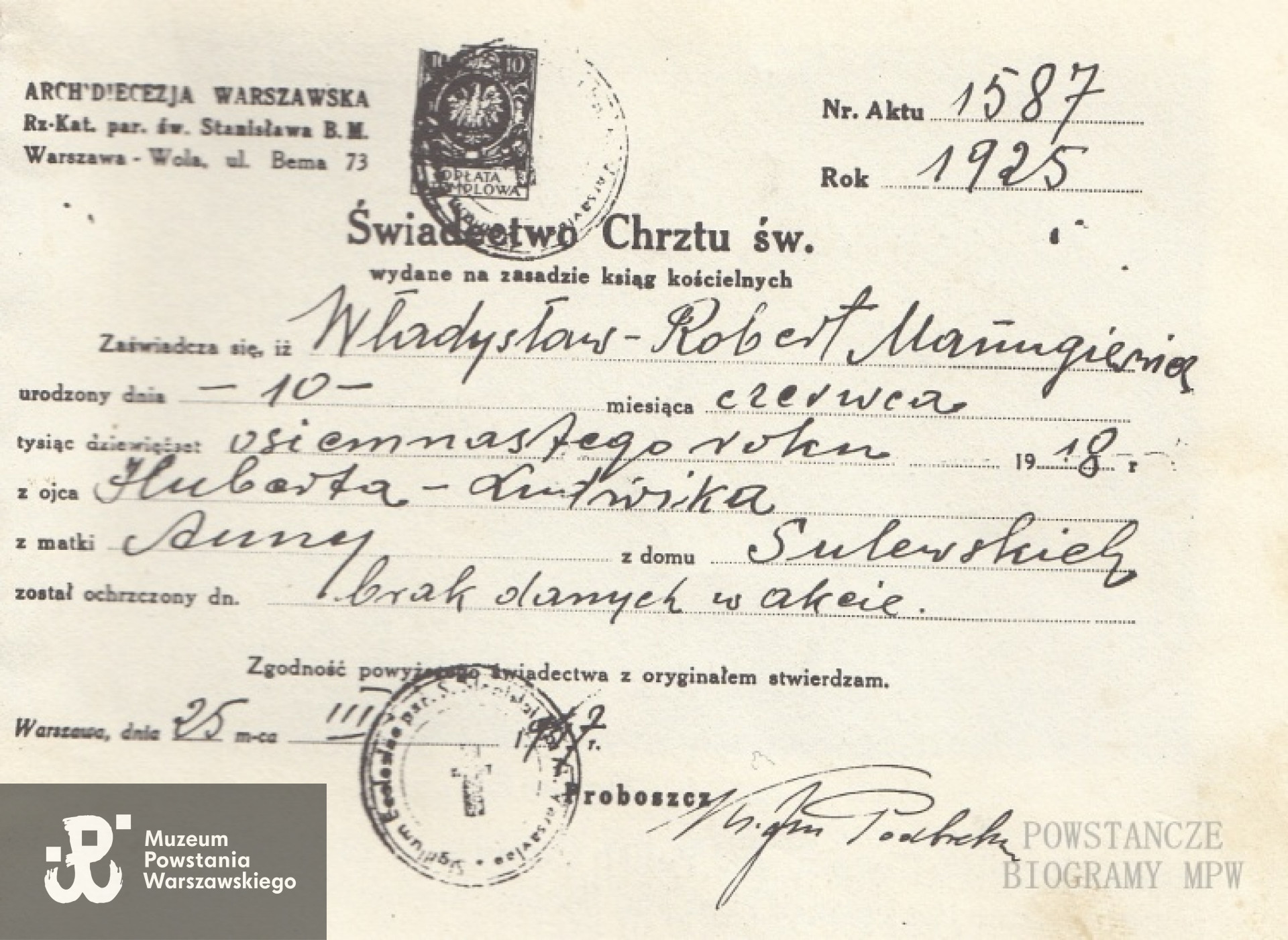 Z archiwum rodzinnego