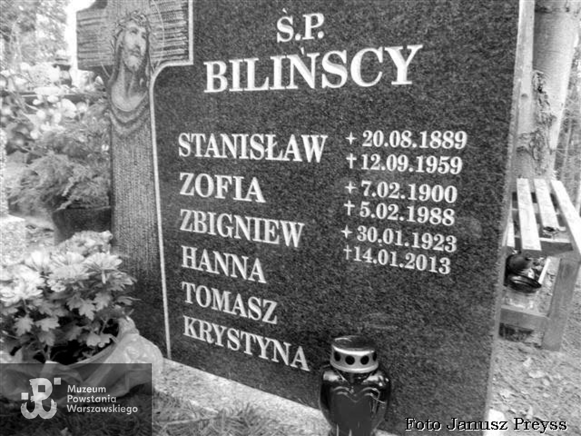 Mogiła Zbigniewa Bilińskiego na Cmentarzu Witomińskim w Gdyni. Fot. Janusz Preyss