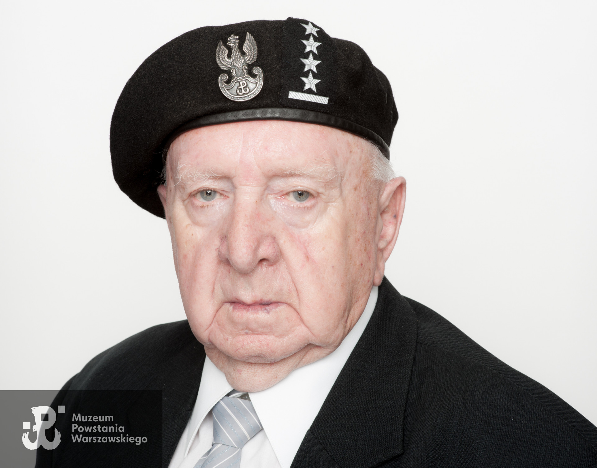 Eligiusz Andrzej Skórnicki. Zdjęcie z serii portretów Powstańców Warszawskich w ramach projektu "1944/70/2014" realizowanego przez grupę WWPHOTO dla uczczenia 70. rocznicy wybuchu Powstania Warszawskiego. Muzeum Powstania Warszawskiego, 22.07-04.08 2013.