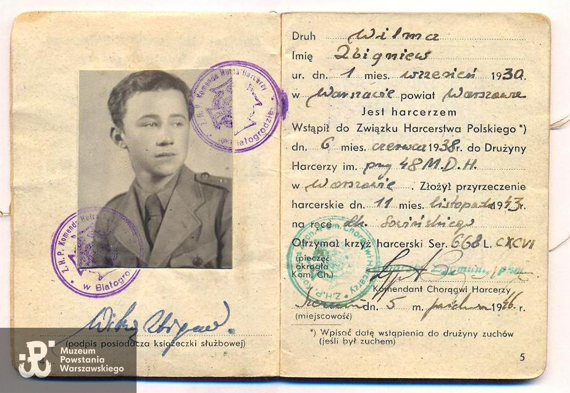 Skan dokumentu udostępniła p. Halina Stompierz 