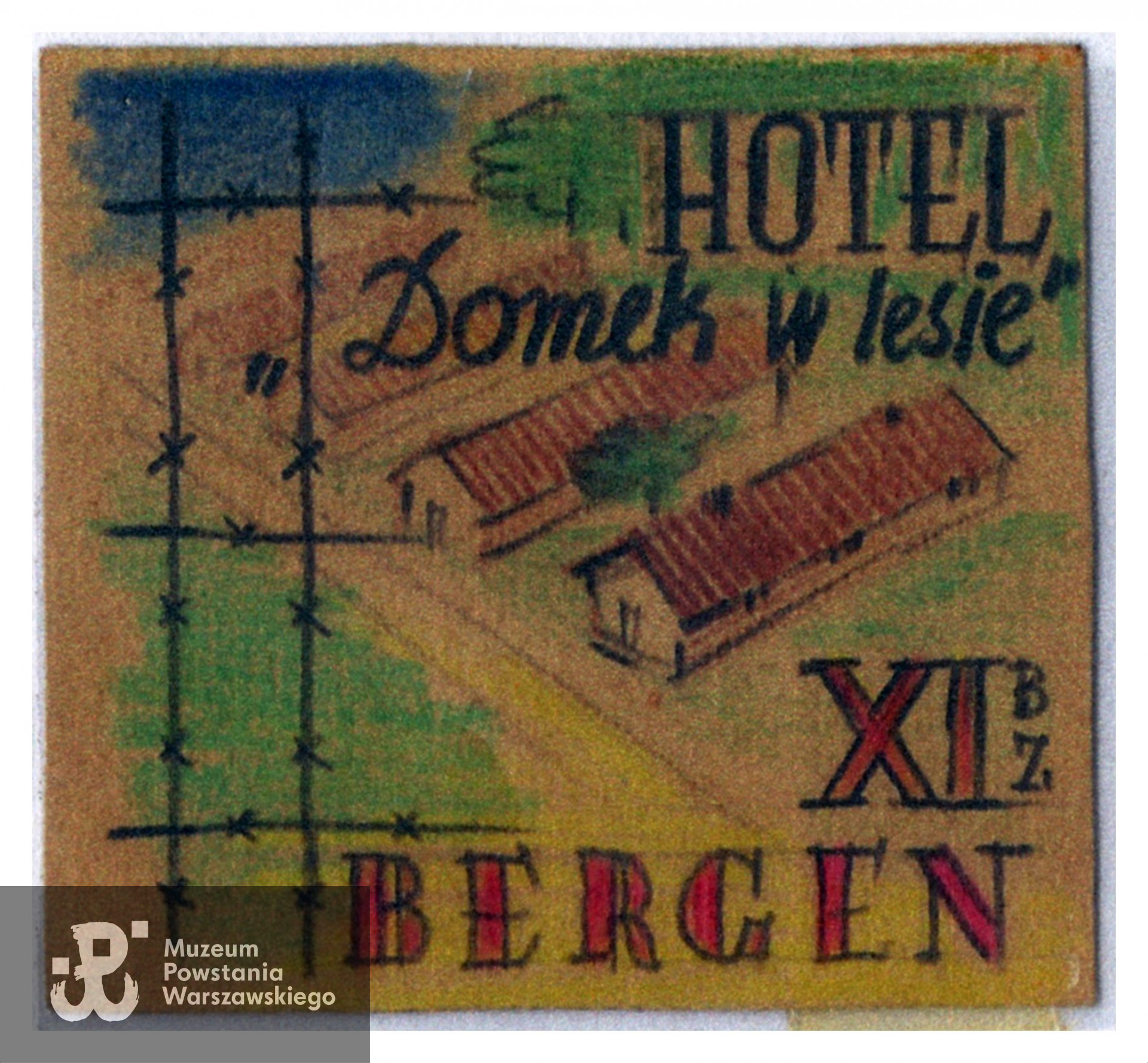 Rysunek ze zbiorów prywatnych, skan za pośrednictwem  p. Beata Trzcińskiej przekazany do Pokoju Kombatanta MPW