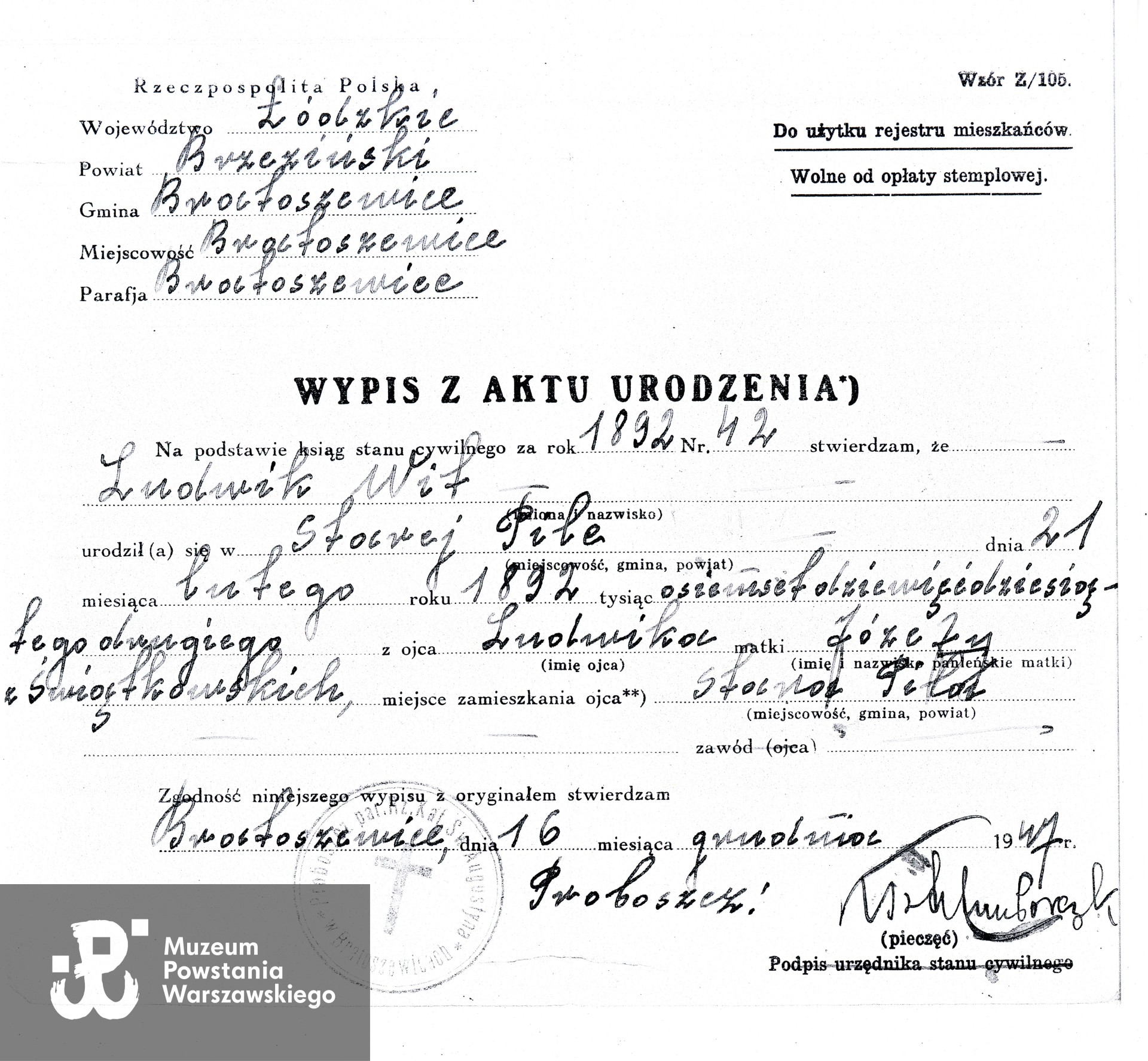 Źr. Muzeum Powstania Warszawskiego, Teczki personalne uczestników Powstania Warszawskiego