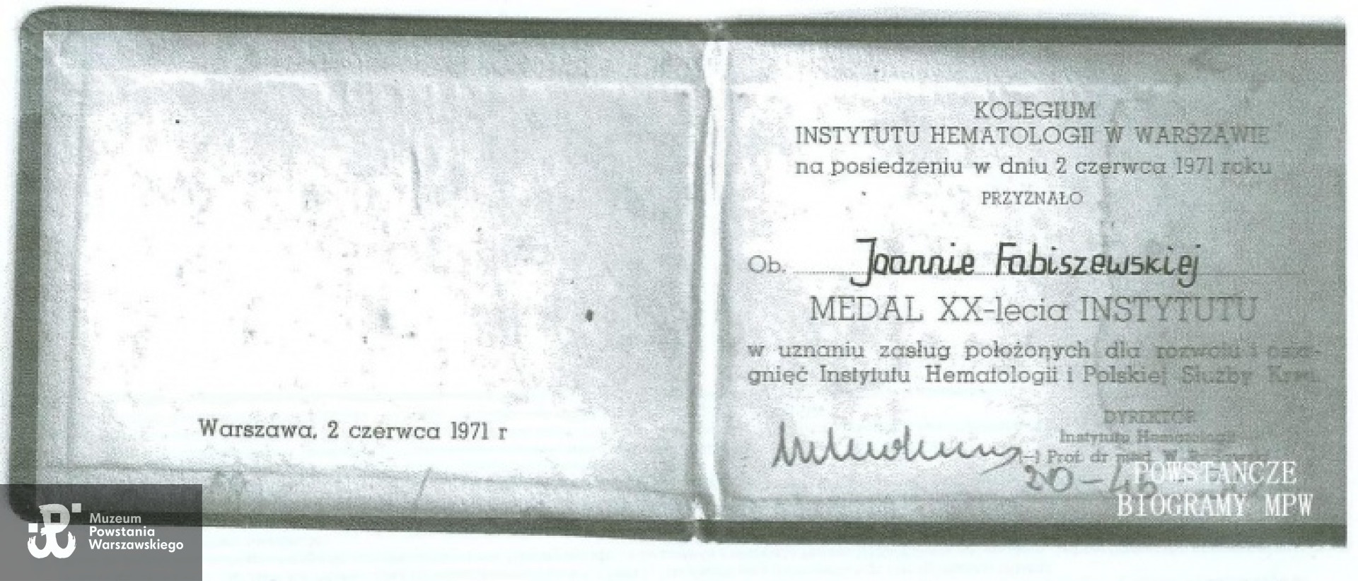 Ze zbiorów MPW, udostępnił p. Andrzej Składanek