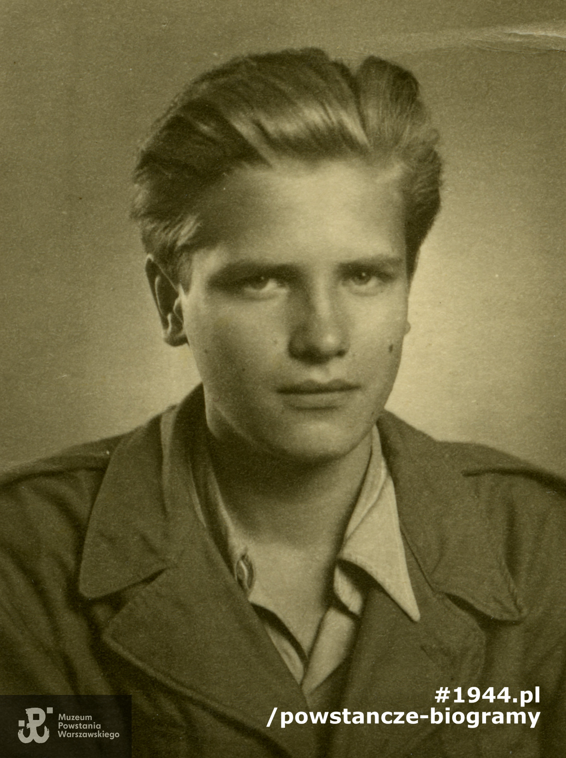 strz. Ludwik Andrzej Fiszer ps. "Alfa". Fot. ze zbiorów Muzeum Powstania Warszawskiego, sygn. P/7696