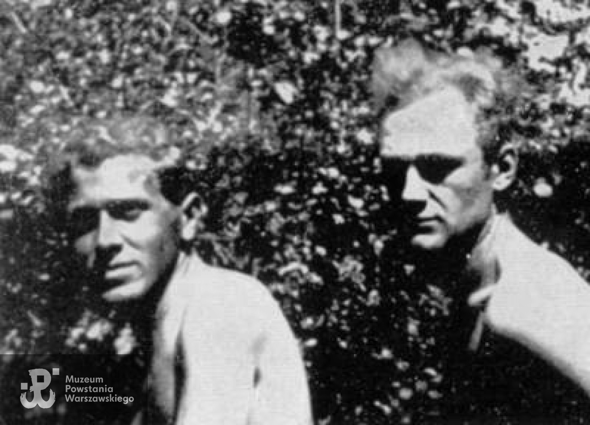 Tadeusz Gajcy i Zdzisław Stroiński w Świdrze pod Warszawą, lato 1944.