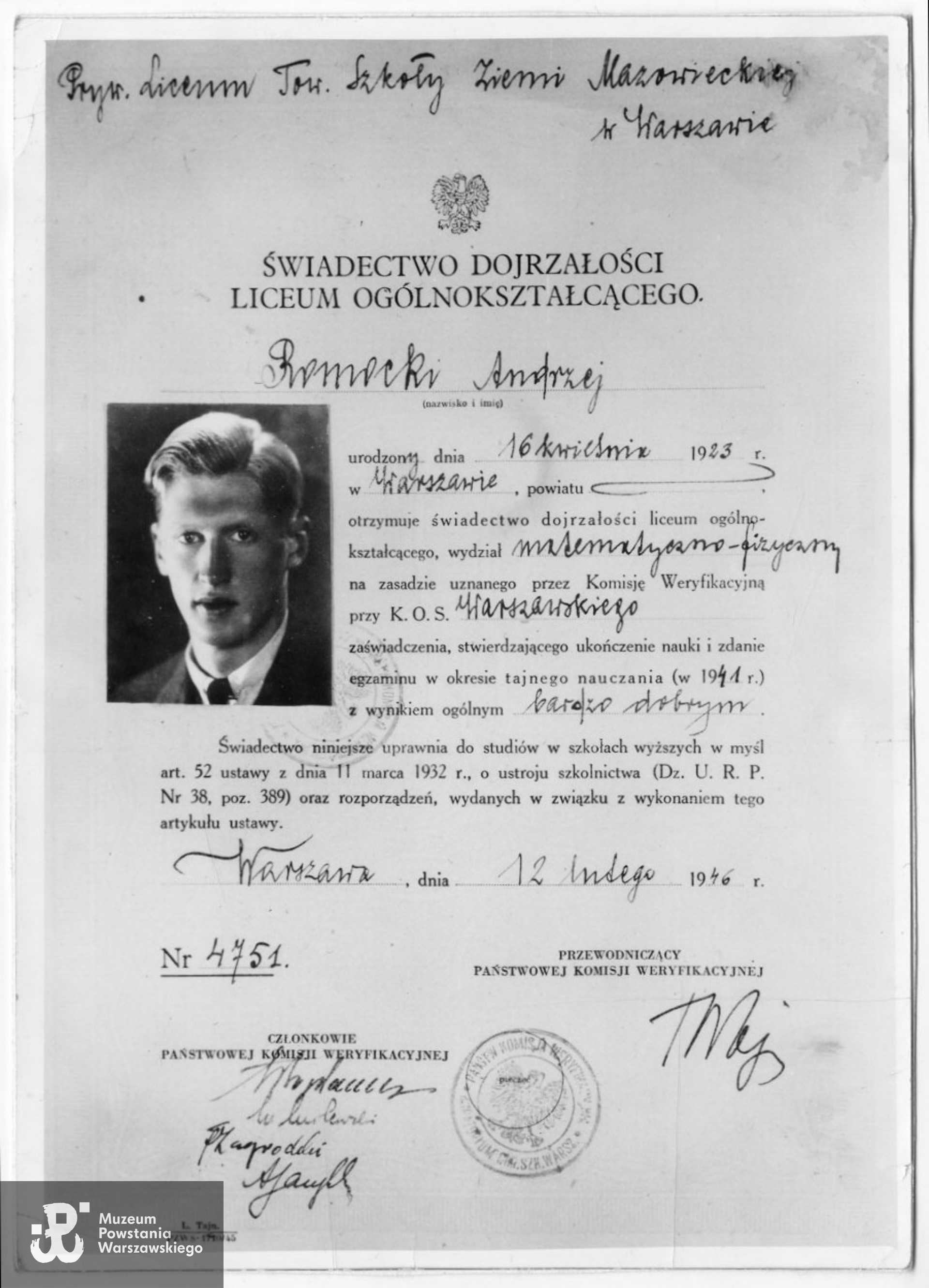 Ze zbiorów Archiwum Akt Nowych w Warszawie