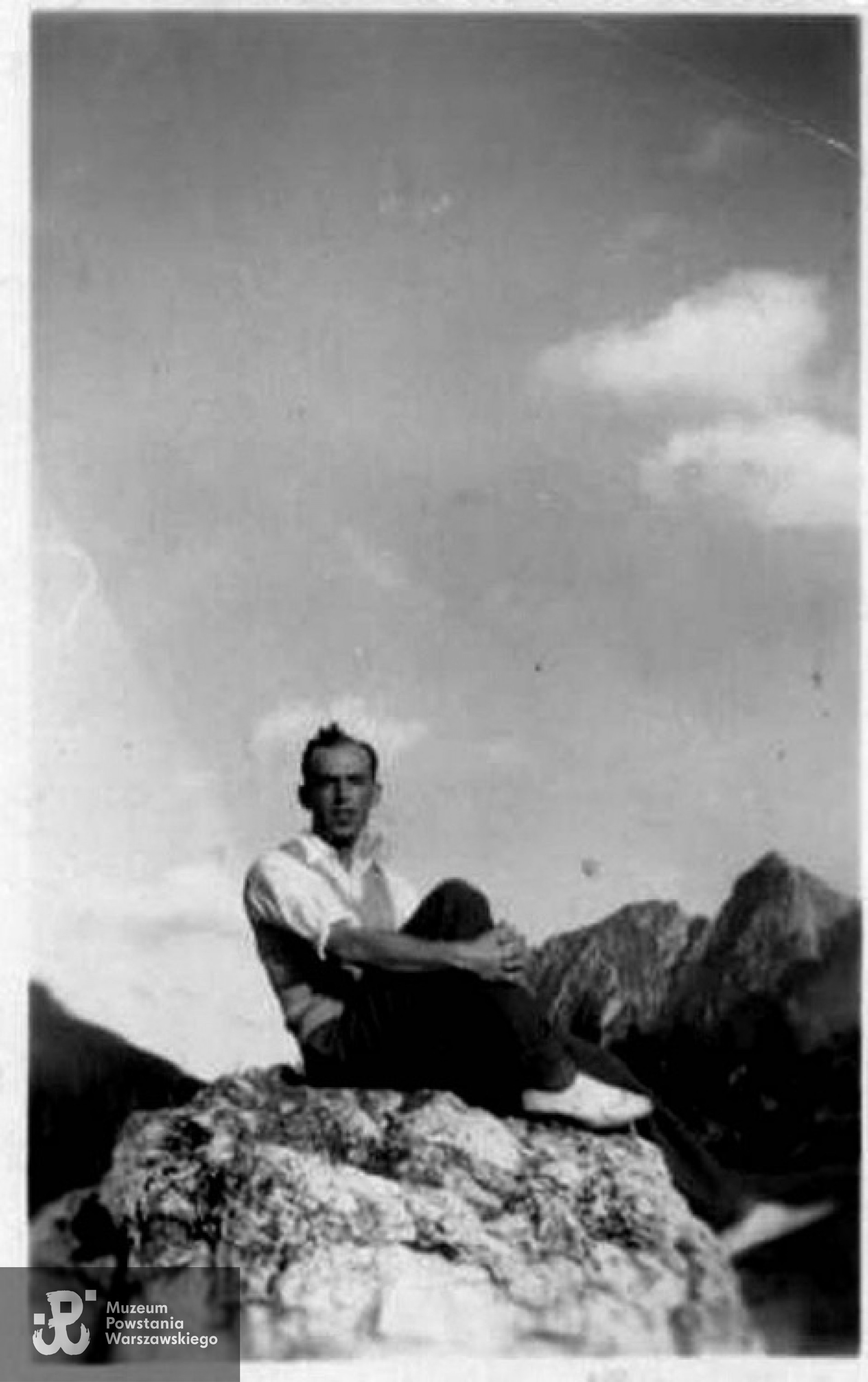 Tadeusz Życzyński w Tatrach, kwiecień 1951 rok