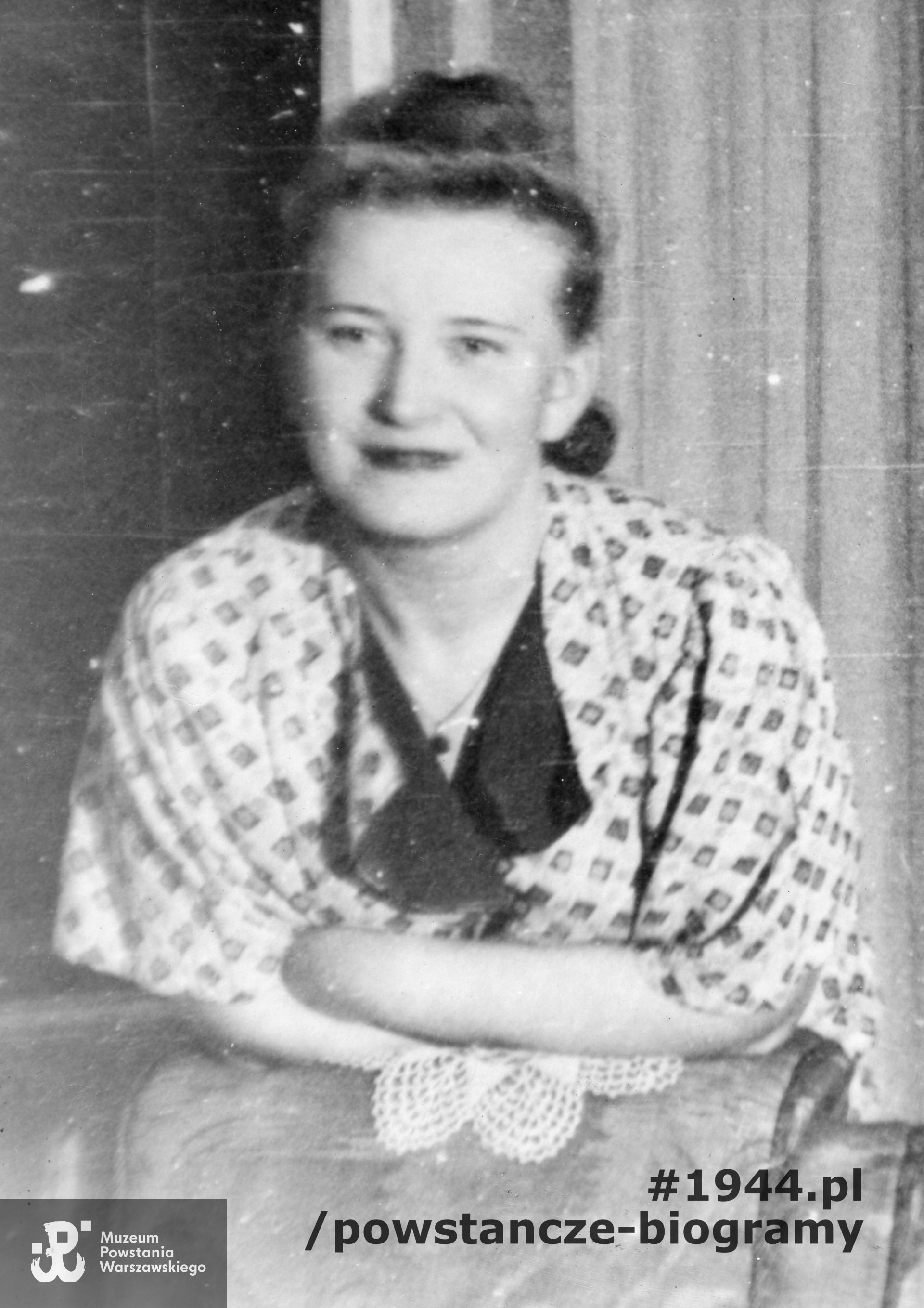 łączniczka Eugenia Śwital ps."Halina Lisiecka" (1908-1989). Fot. ze zbiorów Muzeum Powstania Warszawskiego - zbiór WIEPW