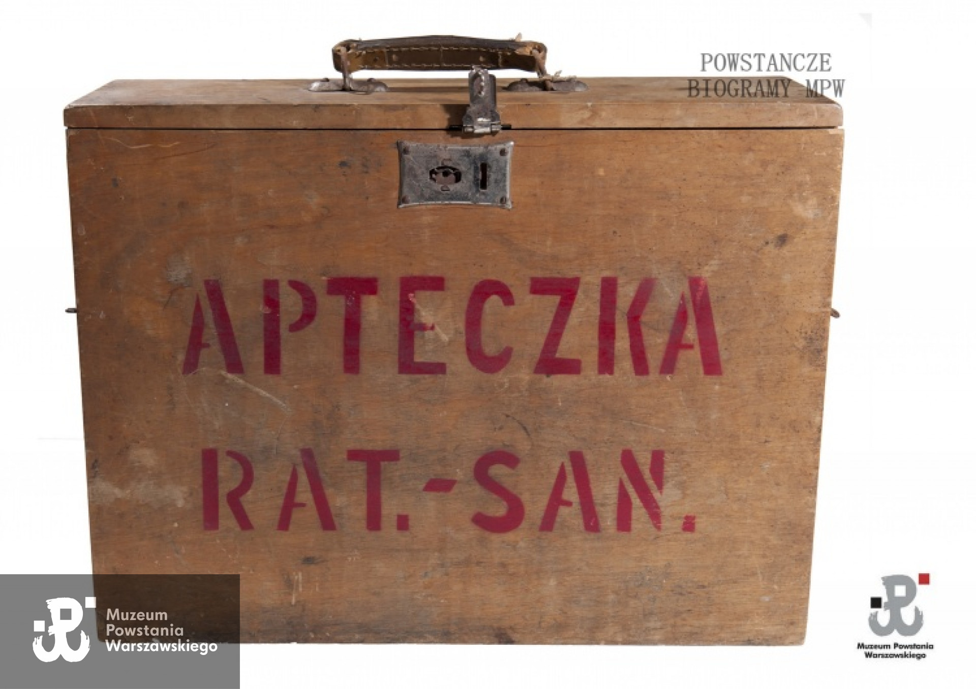 Apteczka sanitarna Anny Rothenburg- Rościszewskiej. Ze zbiorów Muzeum Powstania Warszawskiego. Dar Anny Małgorzaty Rościszewskiej - Boremskiej.