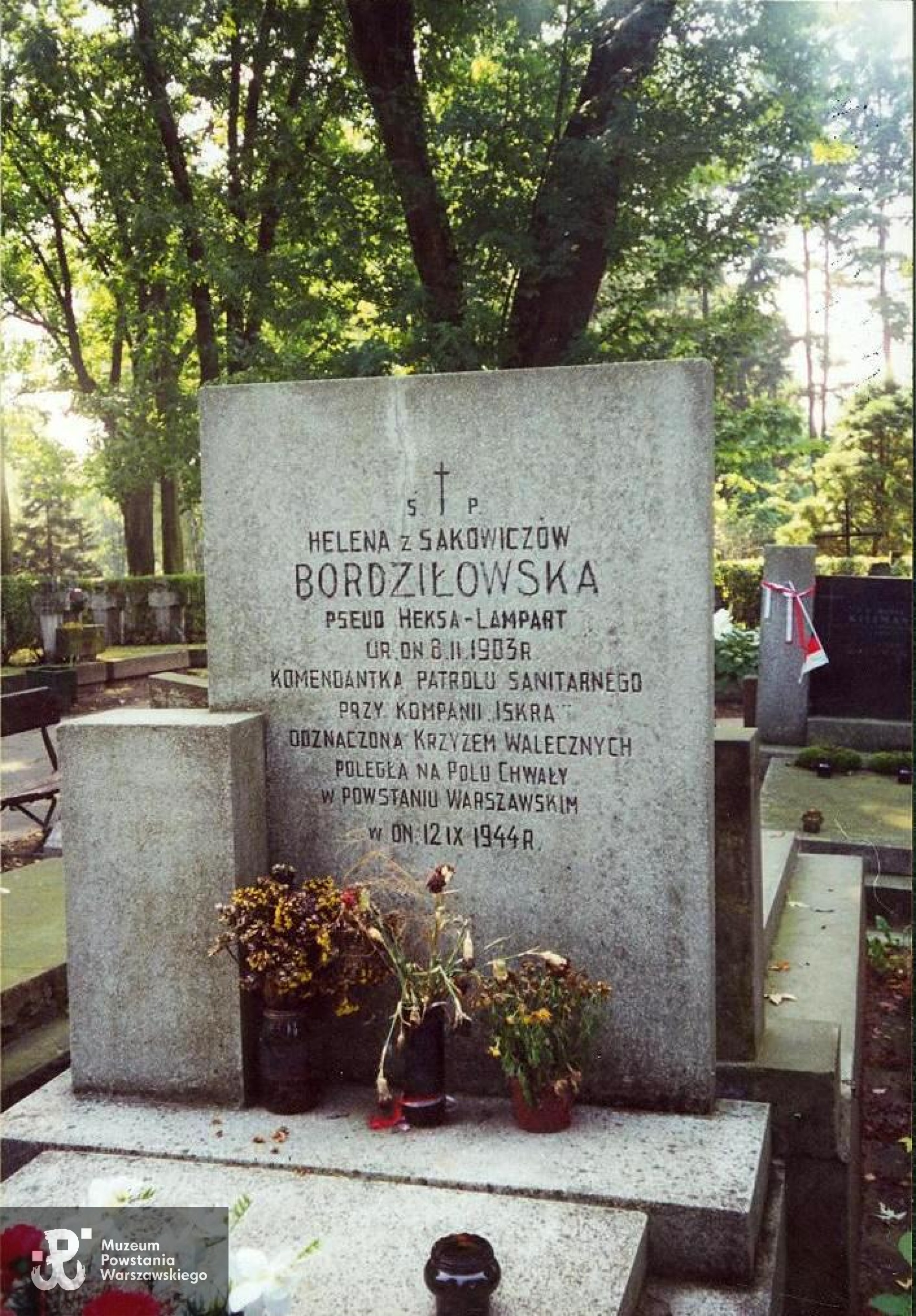 Cmentarz  Wojskowy na Powązkach, kw. A-23, rząd 9, grób 24.