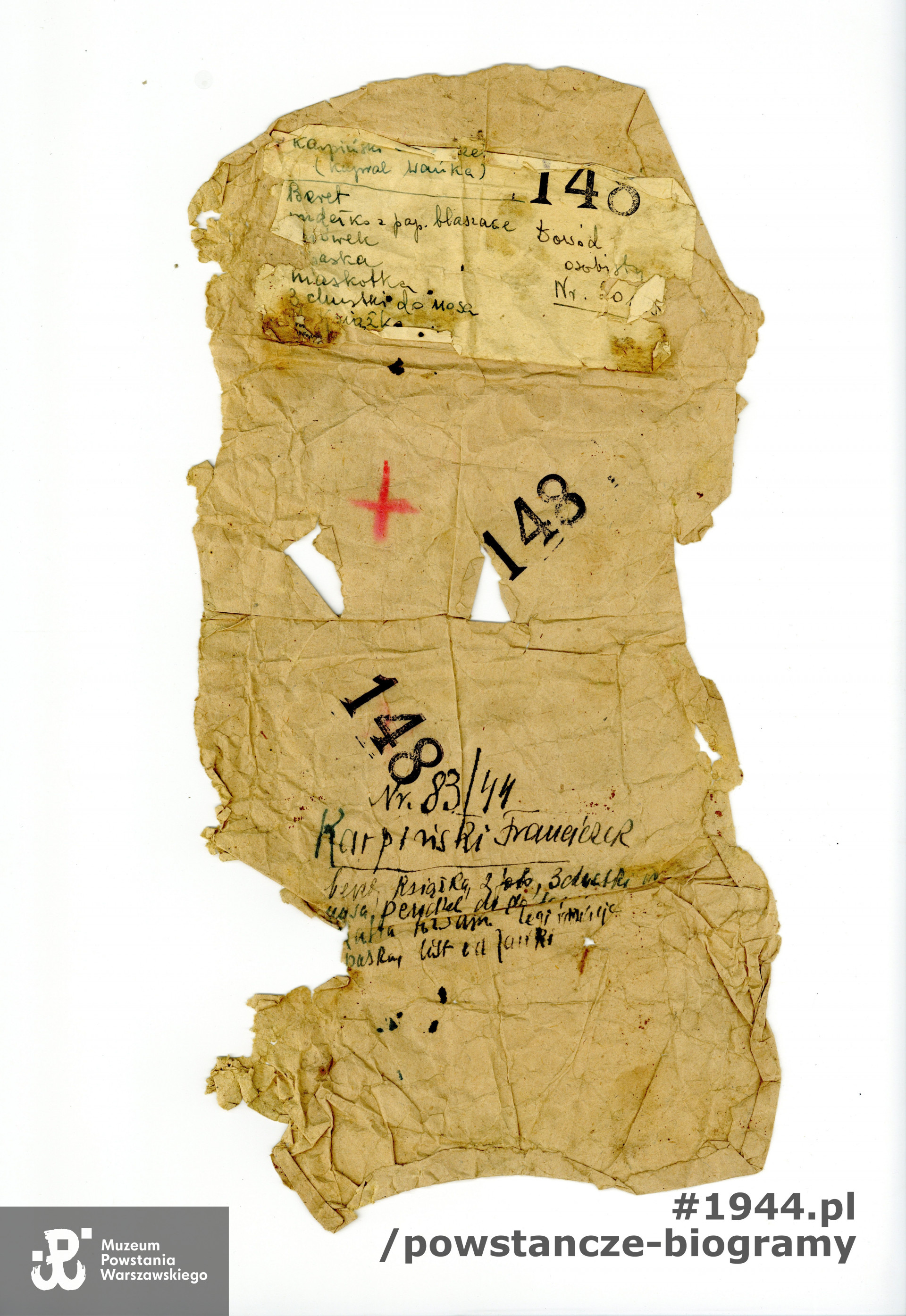  Ze zbiorów Muzeum Powstania Warszawskiego, sygn. P/7895, dar Marii Zahorskiej z domu Karpińskiej