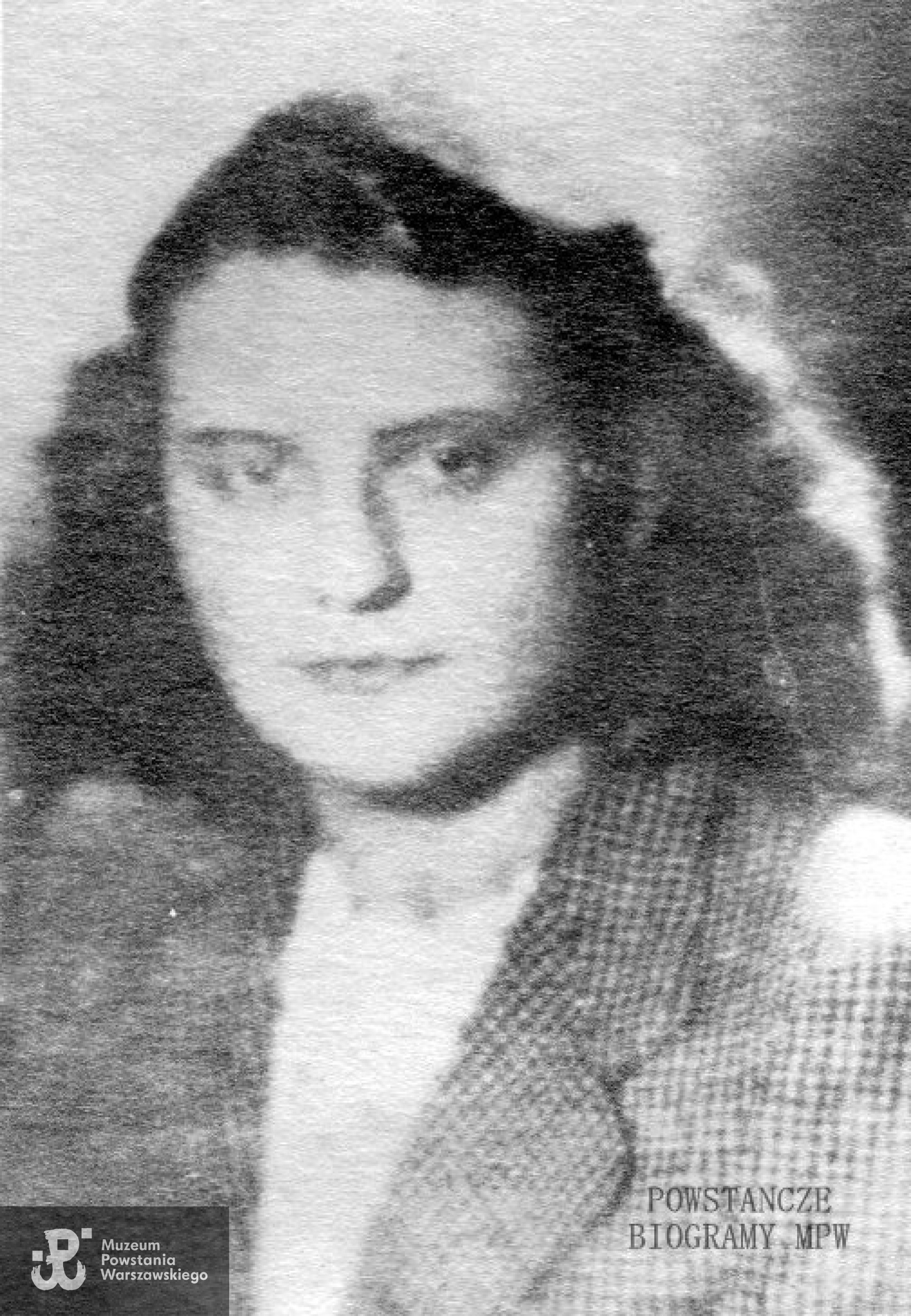 Maria Bereda-Fijałkowska ps."Renata",  "Lewandowska". Zdjęcie wykonane przed wojną. Z archiwum rodzinnego córki.