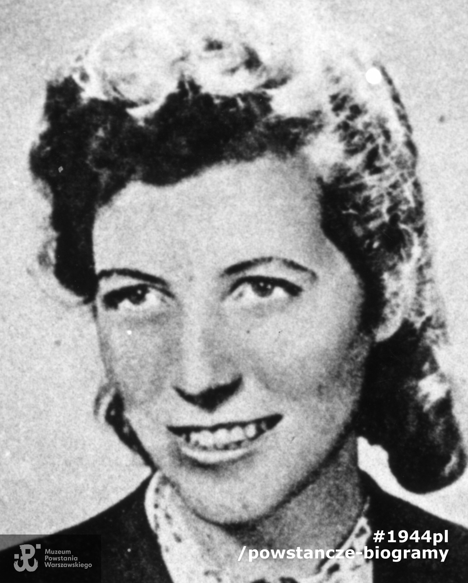 Aldona Łukaniewicz "Ada" (1921-1944) Fot. ze zbiorów Muzeum Powstania Warszawskiego, sygn. MPW-IK/3256