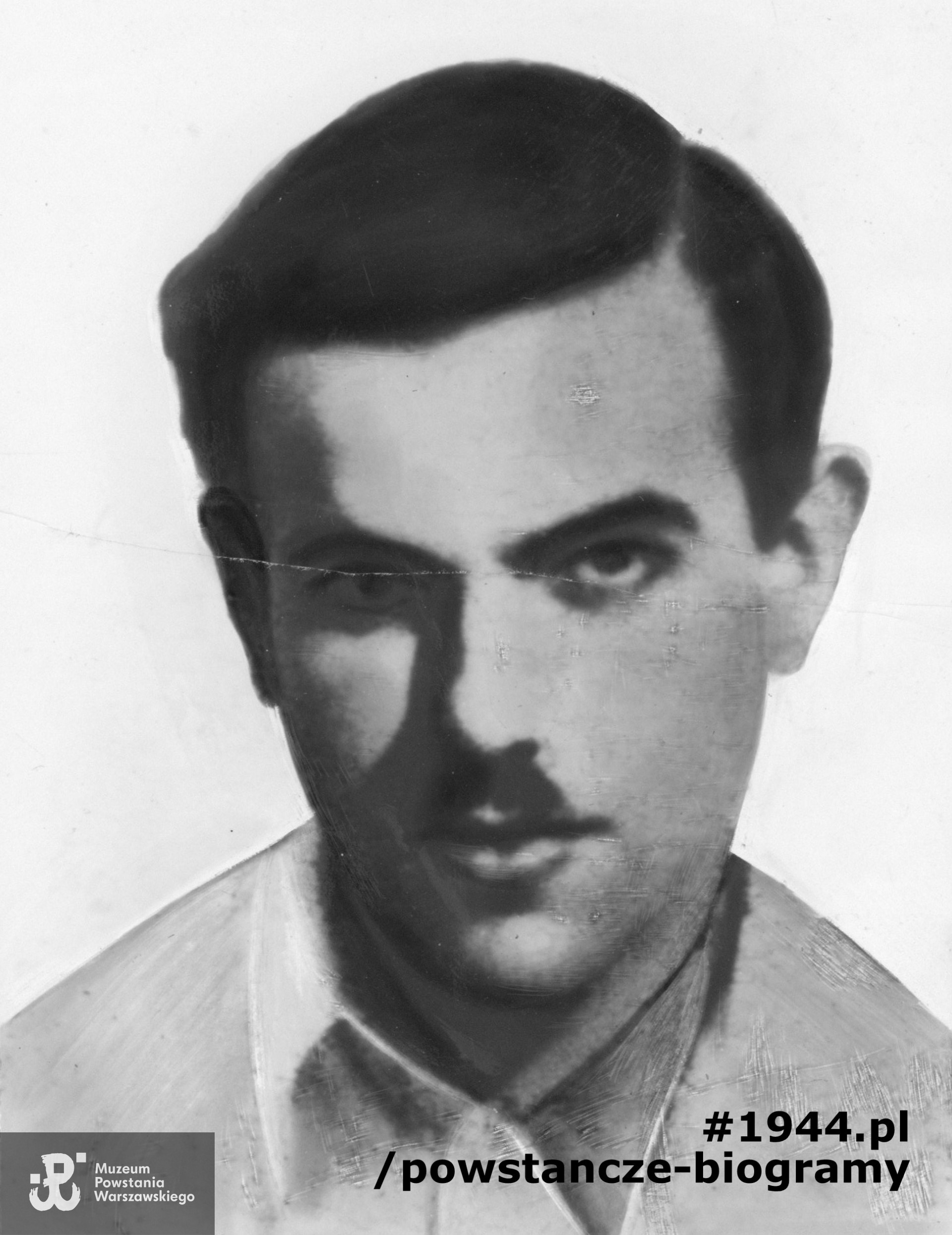 kpr. pchor. Wiesław Alfred Kaczmarek   (1924-2017). Fot. ze zbiorów Muzeum Powstania Warszawskiego - materiały Jana Rockiego