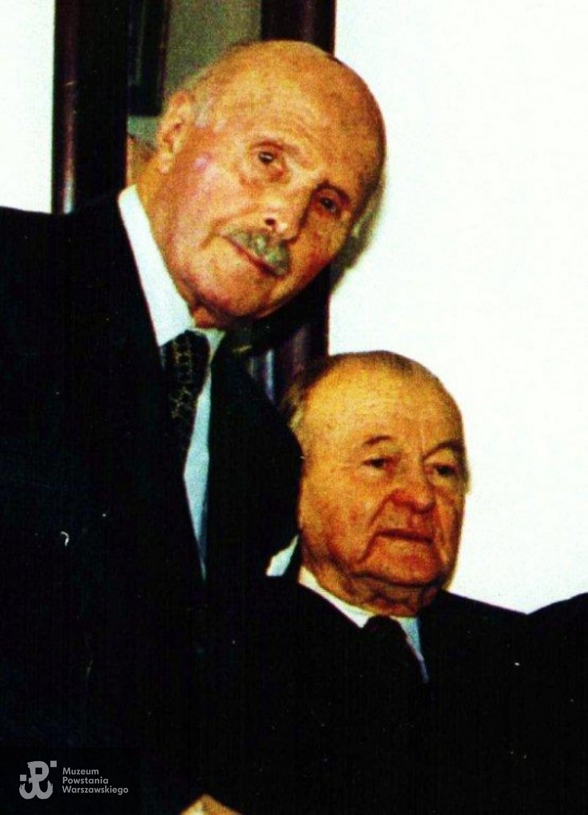 Od lewej Edward Kemnitz i Tadeusz Siemiątkowski - Ottawa 1996