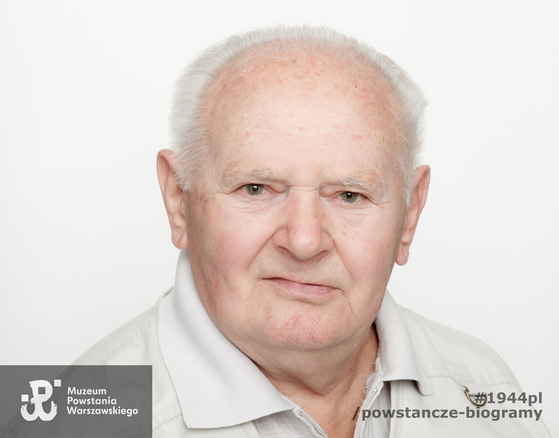 Zdjęcie z serii portretów Powstańców Warszawskich wykonanych w ramach projektu "1944/70/2014" realizowanego przez grupę WWPHOTO dla uczczenia 70. rocznicy wybuchu Powstania Warszawskiego. Muzeum Powstania Warszawskiego, 22.07-04.08 2013.