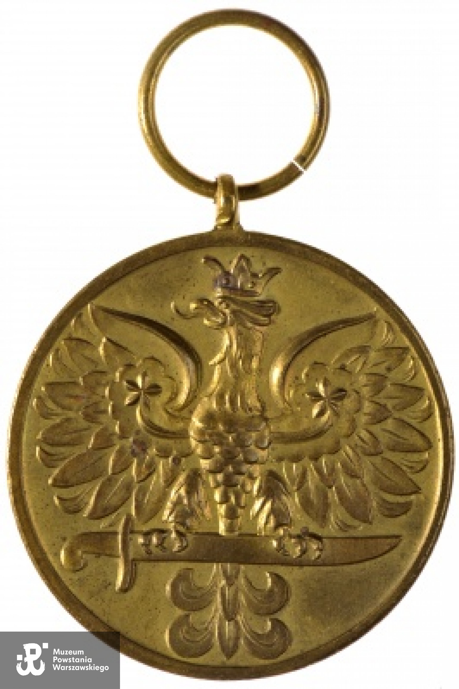 Medal Wojska nadany mjr Bolesławowi Kontrymowi.  Bez wstążki - awers