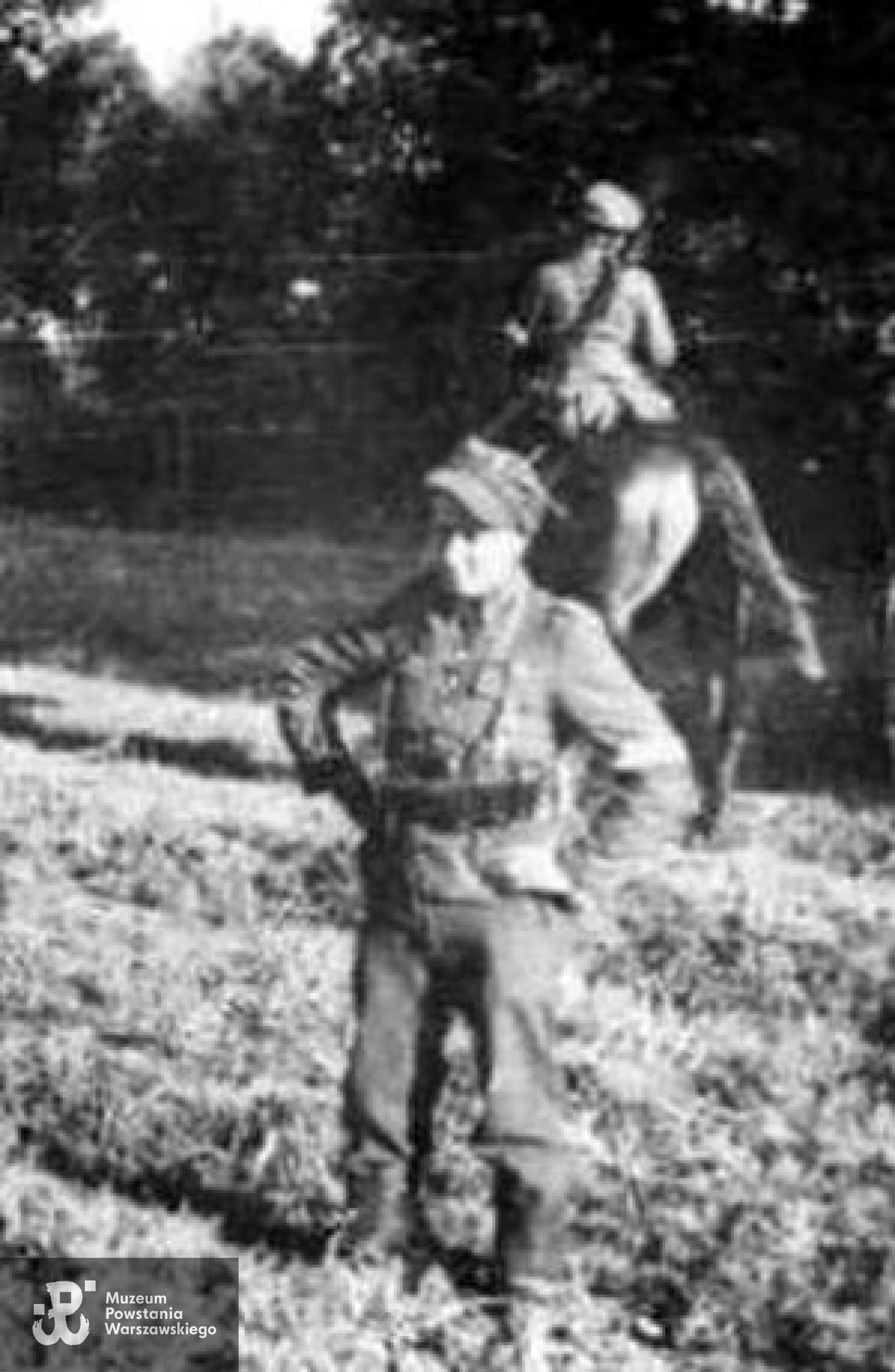 St. ułan Marian Podgóreczny "Żbik" - sierpień 1944 r., Kiścienne - Kamipinos. Zdjęcie z archiwum Mariana Podgórecznego.