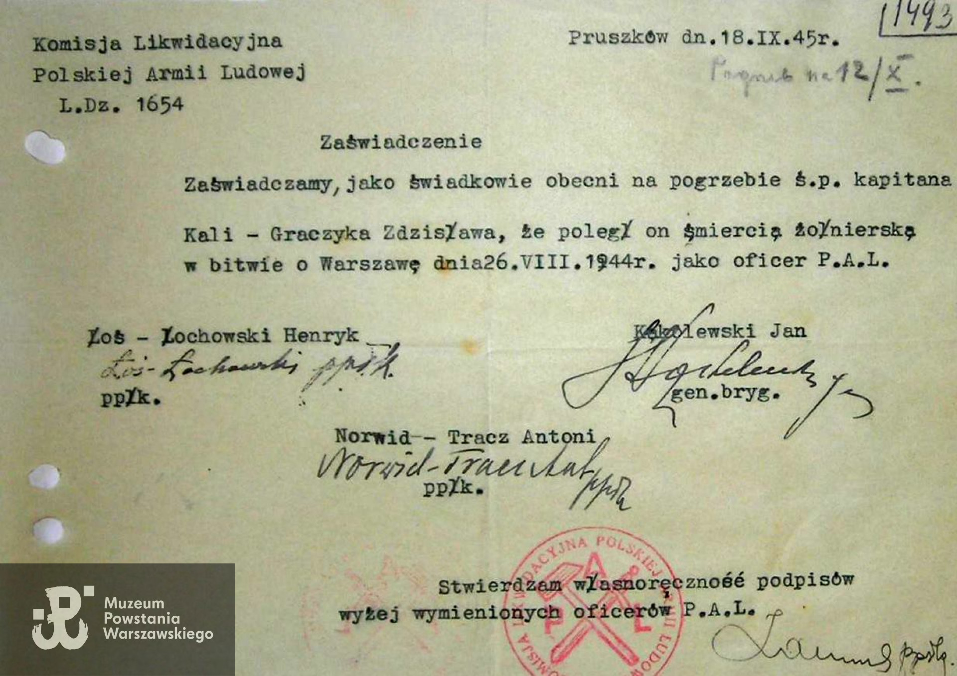 Udostępnił p. Jan Wawszczyk - www.facebook.com/groups: Biogramy Powstańców Warszawskich – uzupełnienia
