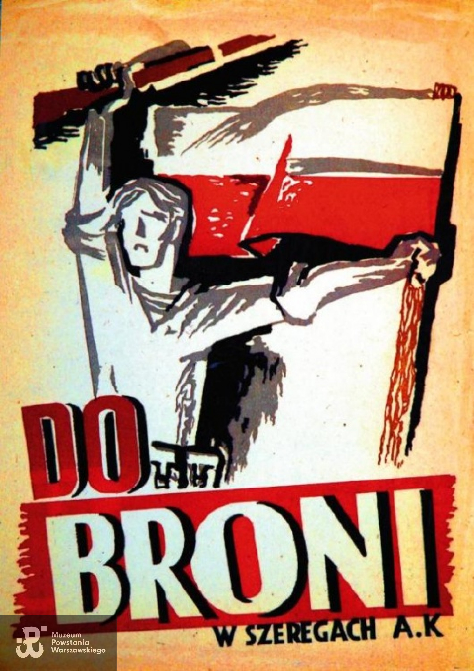 Zaprojektowany w czasie Powstania Warszawskiego wraz z Edmundem Burke słynny plakat Jurgielewicza  „Do broni, w szeregach AK”.