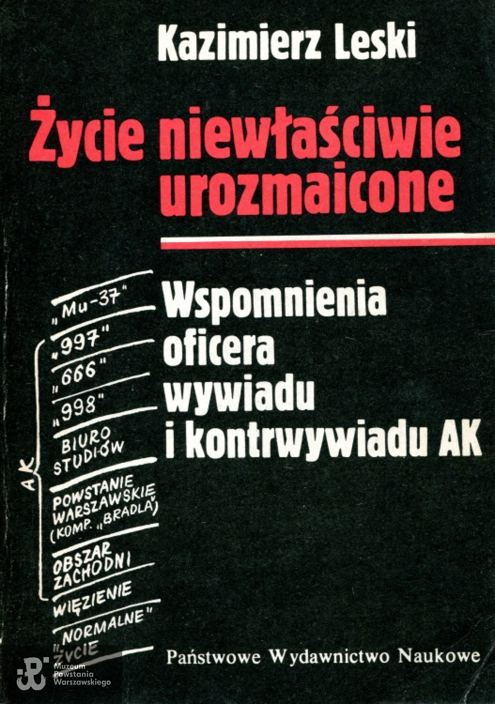 Kazimierz Leski  - "Życie niewłaściwie urozmaicone" PIW 1989.