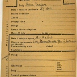 Polski Czerwony Krzyż - kartoteka