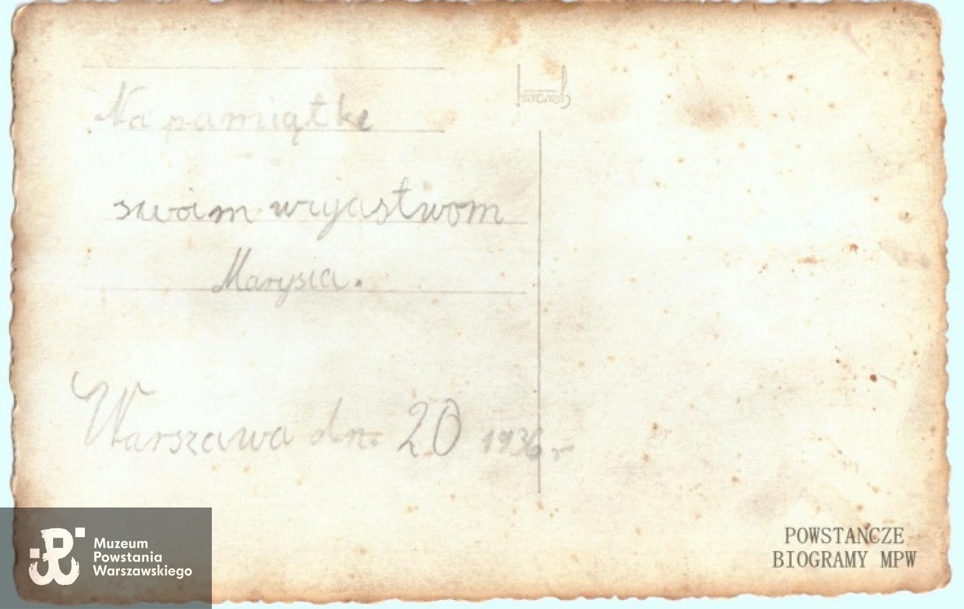 Fot. z  archiwum rodzinnego Ewy Jarosińskiej z domu Maciejczyk