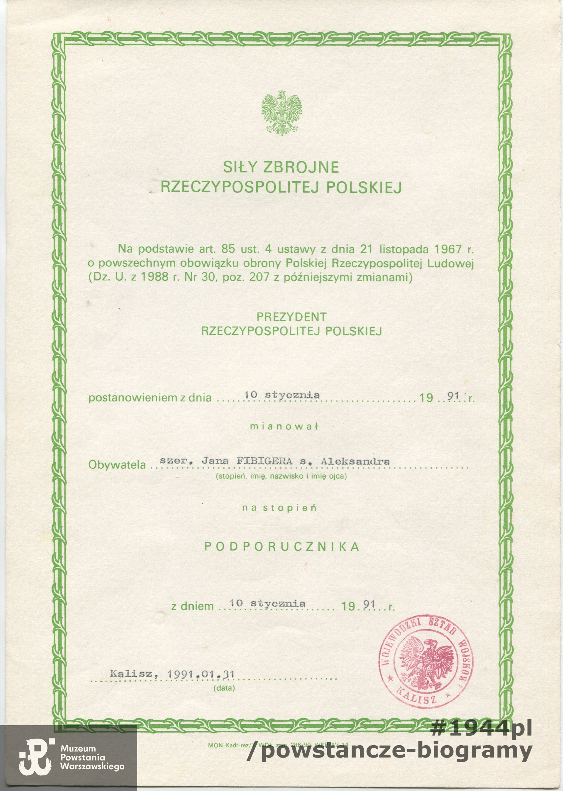 Z archiwum rodzinnego syna, p.  Ryszarda Fibigera