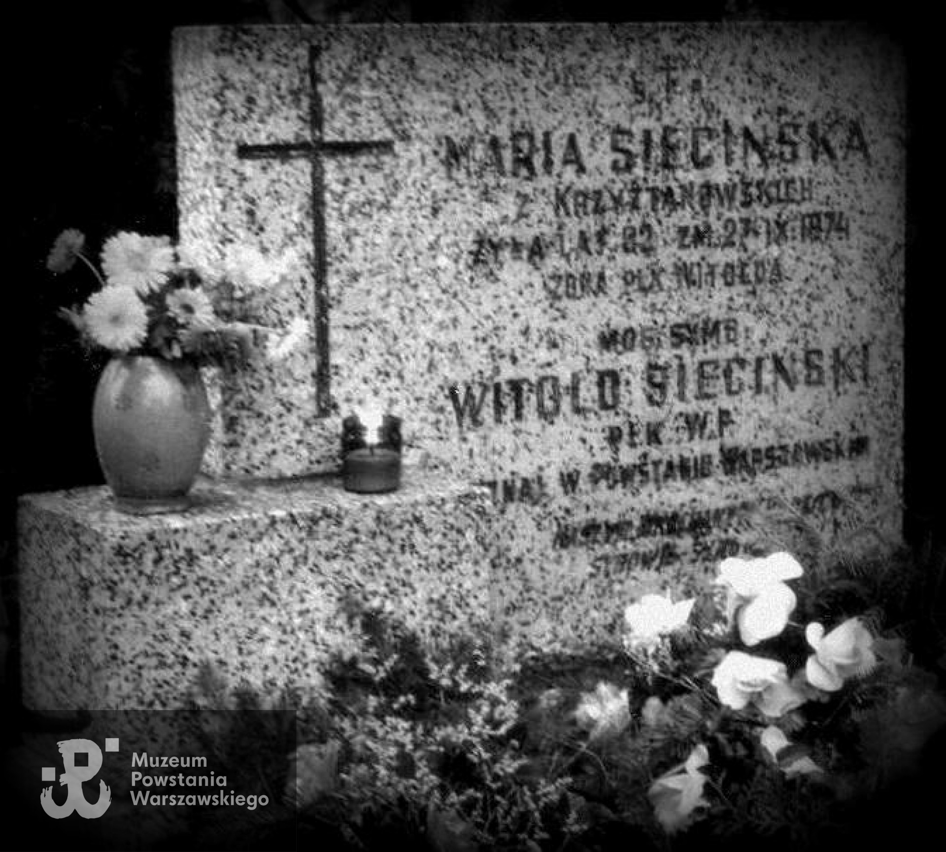 Cmentarz Wawrzyszewski - miejsce pochowania żony Marii Siecińskiej i mogiła symboliczna ppłk. Witolda  Siecińskiego