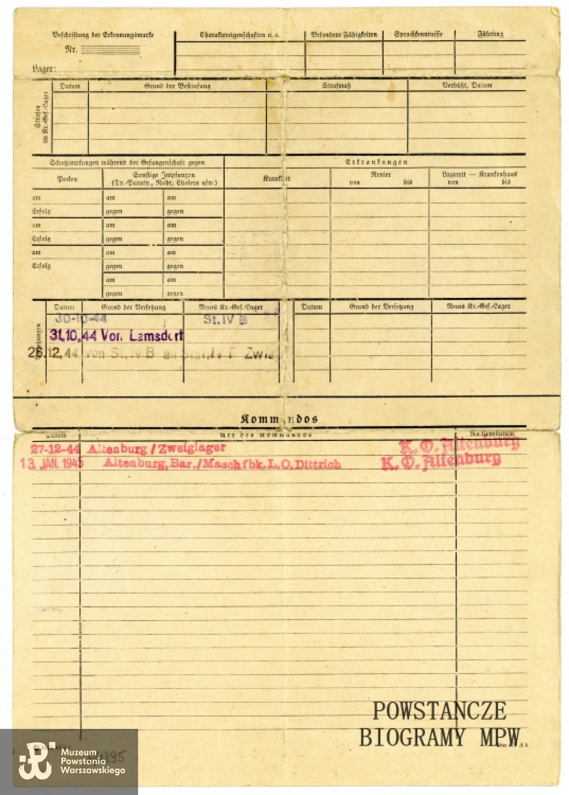 Ze zbiorów Muzeum Powstania Warszawskiego, sygn. P/1895