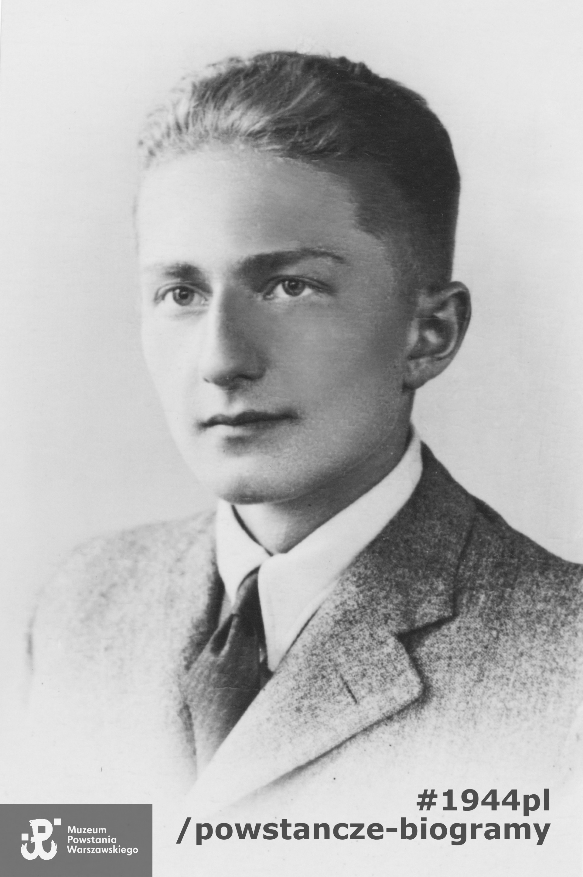 Kpr. pchor. Włodzimierz Green "Gazda" (1925-1944). Fot. z archiwum rodzinnego, obecnie w zbiorach Muzeum Powstania Warszawskiego, sygn. P/9081, dar p. Krystyny Kujawy - Trzaskowskiej