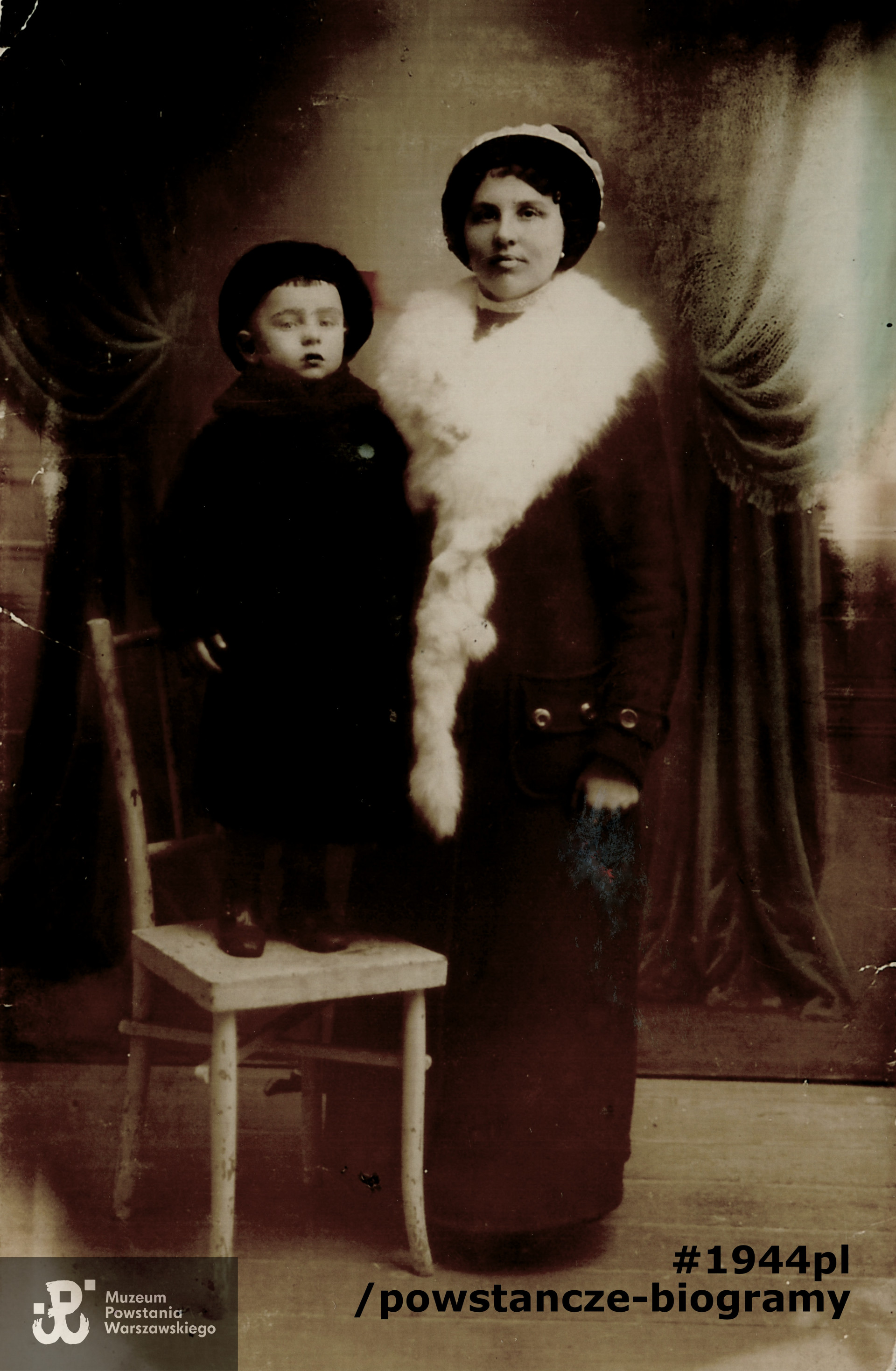 Edward  z matką Martą Terpiłowską z domu Gierasimiuk. Fot. z archiwum rodzinnego p. Hanny Terpiłowskiej