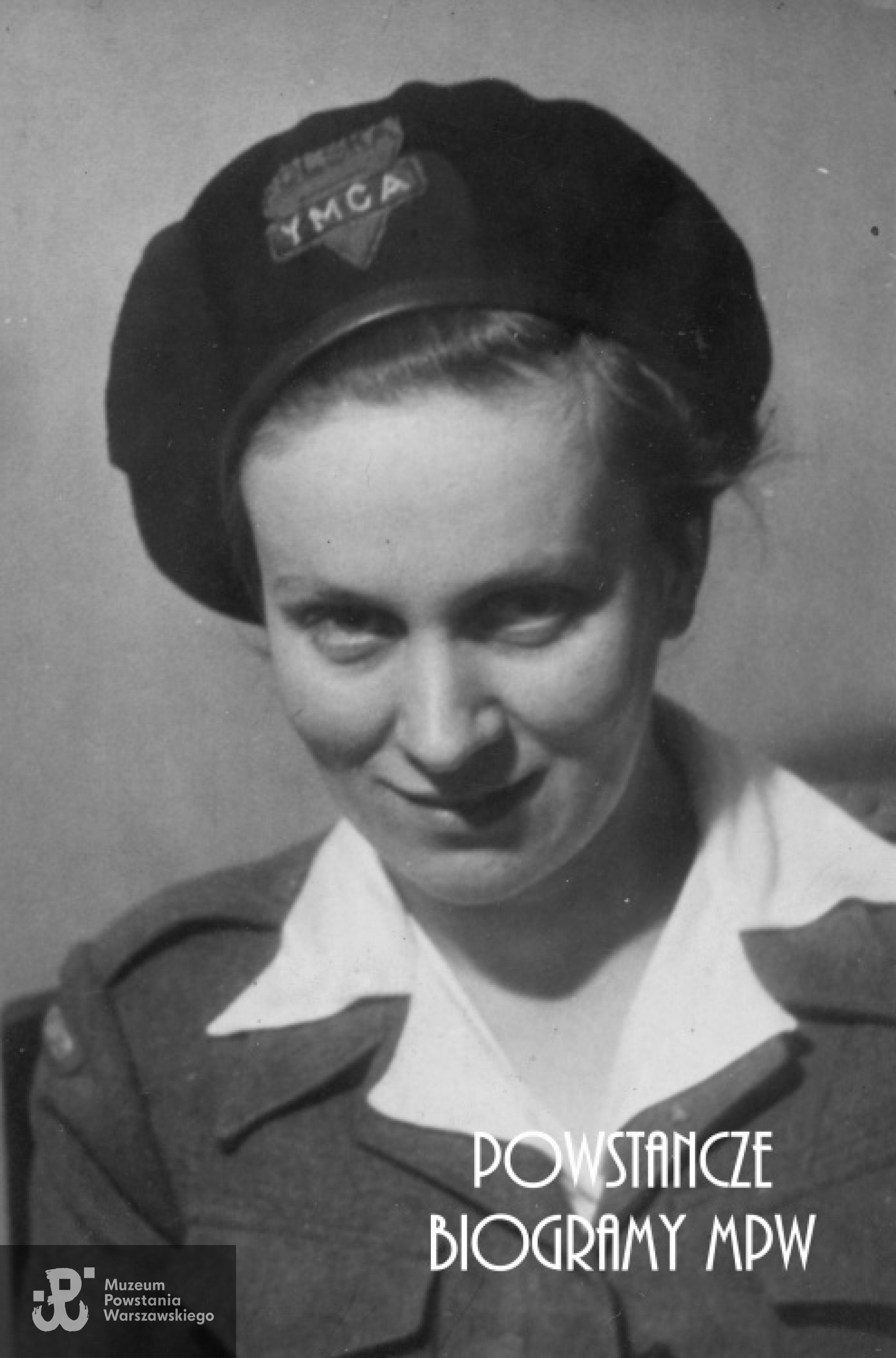 Barbara Bobrownicka w okresie służby w YMCA. Zdjęcie wykonane krótko po zakończeniu wojny.  Fot. z archiwum rodzinnego Krystyny Nowackiej