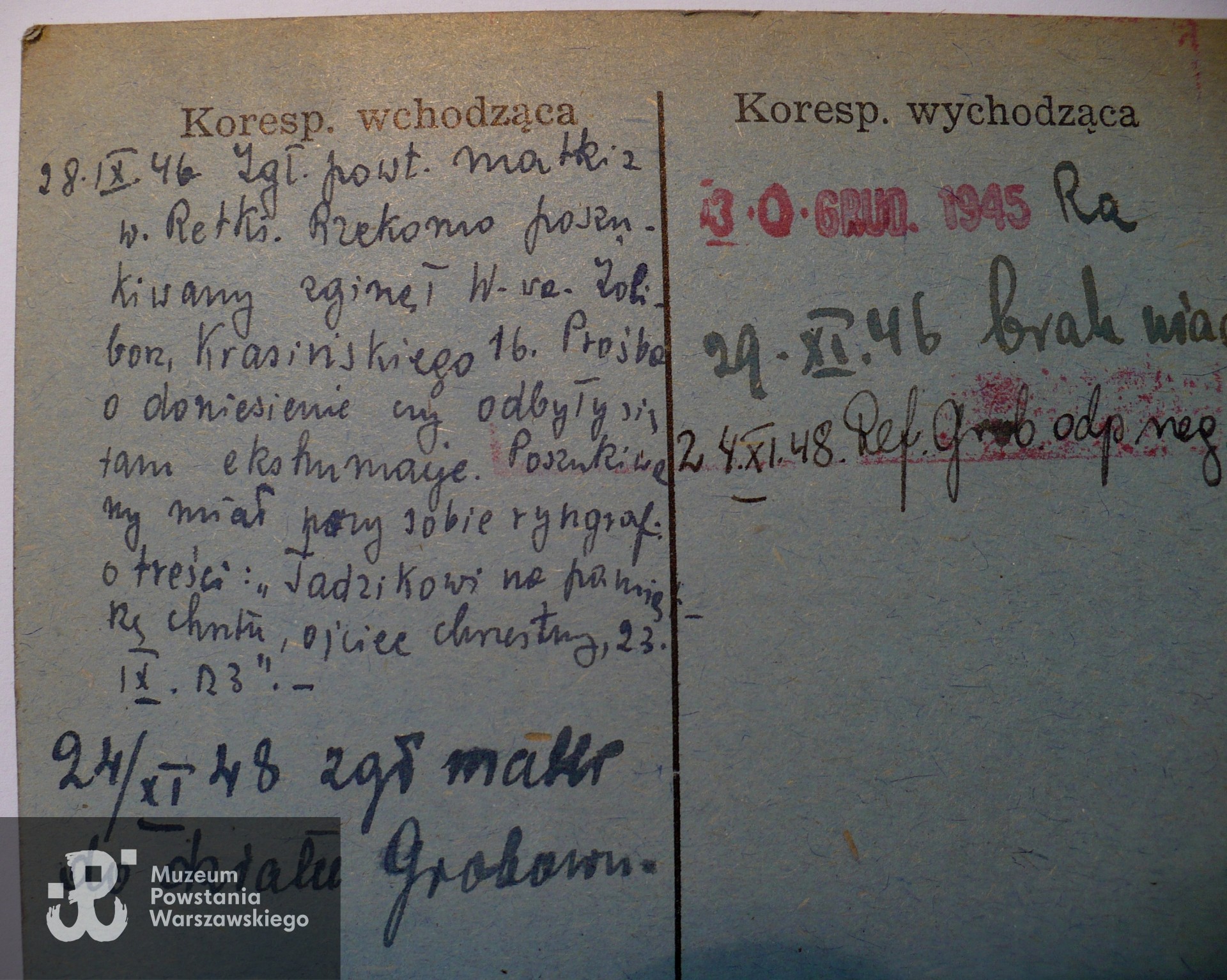 Polski Czerwony Krzyż - kartoteka