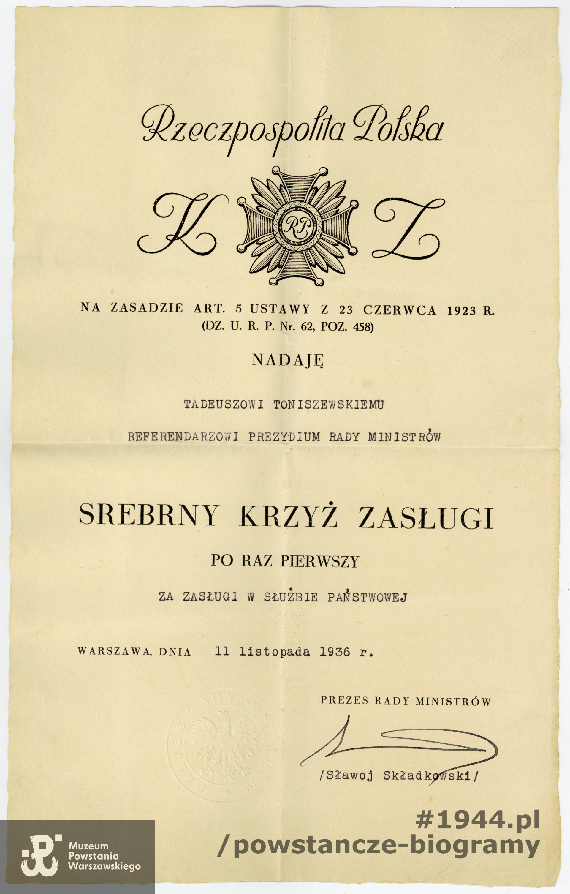 Ze zbiorów rodzinnych p. Mariusza Toniszewskiego