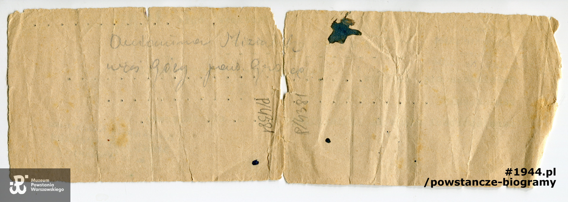 Ze zbiorów Muzeum Powstania Warszawskiego, sygn. P/4381, przekazał p. Adam Berkieta