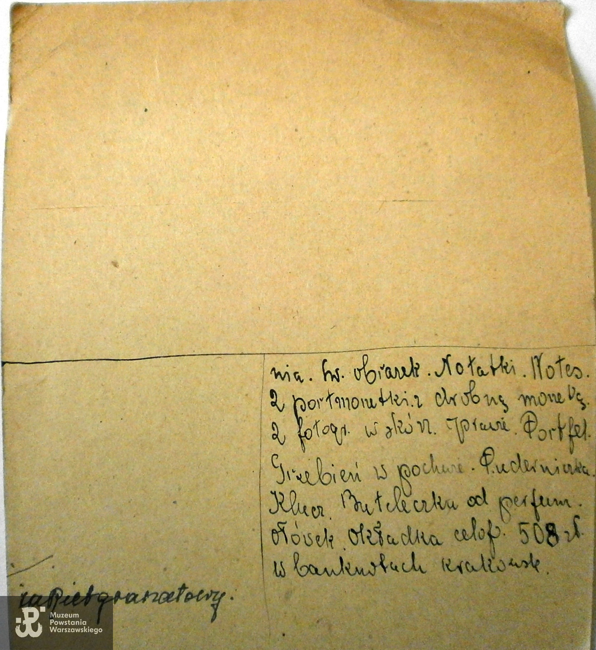 Polski Czerwony Krzyż - kartoteka, dane z ekshumacji