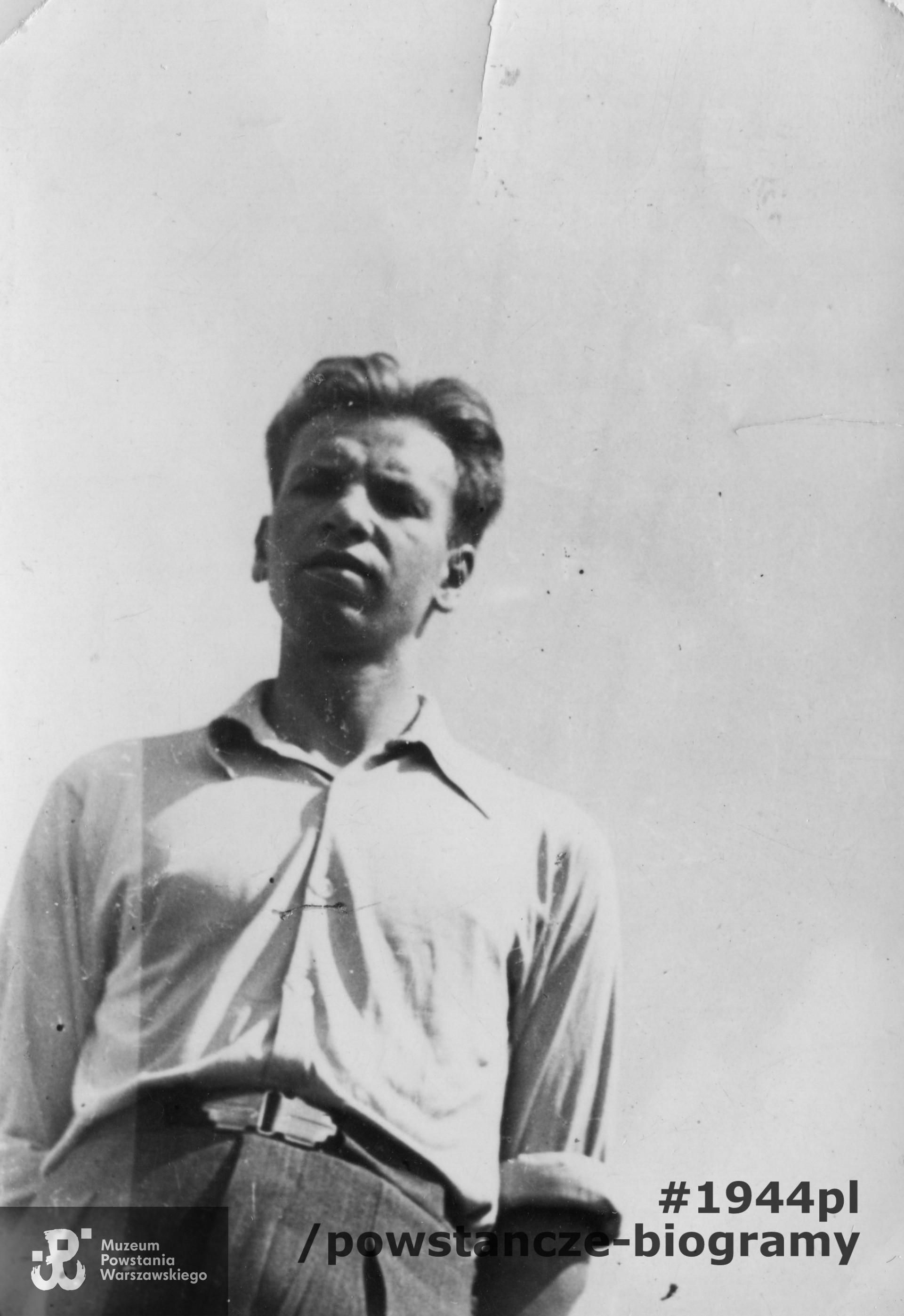 kpr. Eugeniusz Piasecki "Konrad" (1921-1944).  Fot. z archiwum rodzinnego p. Lecha Piskorskiego