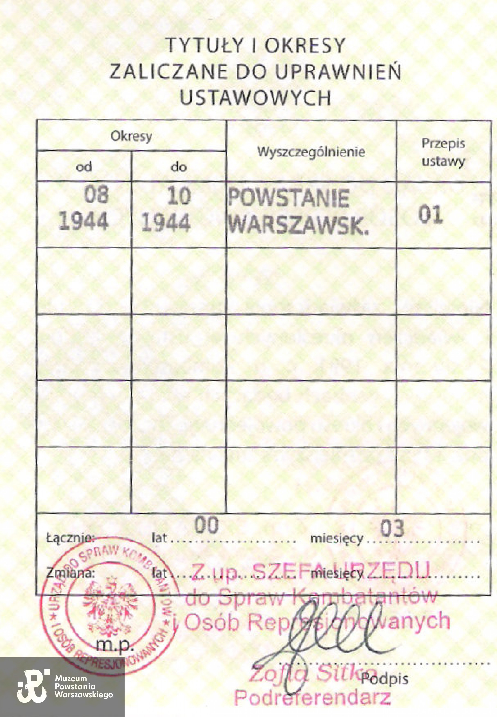 Skan - materiały do Słownika Uczestników PW - Pokój Kombatanta
