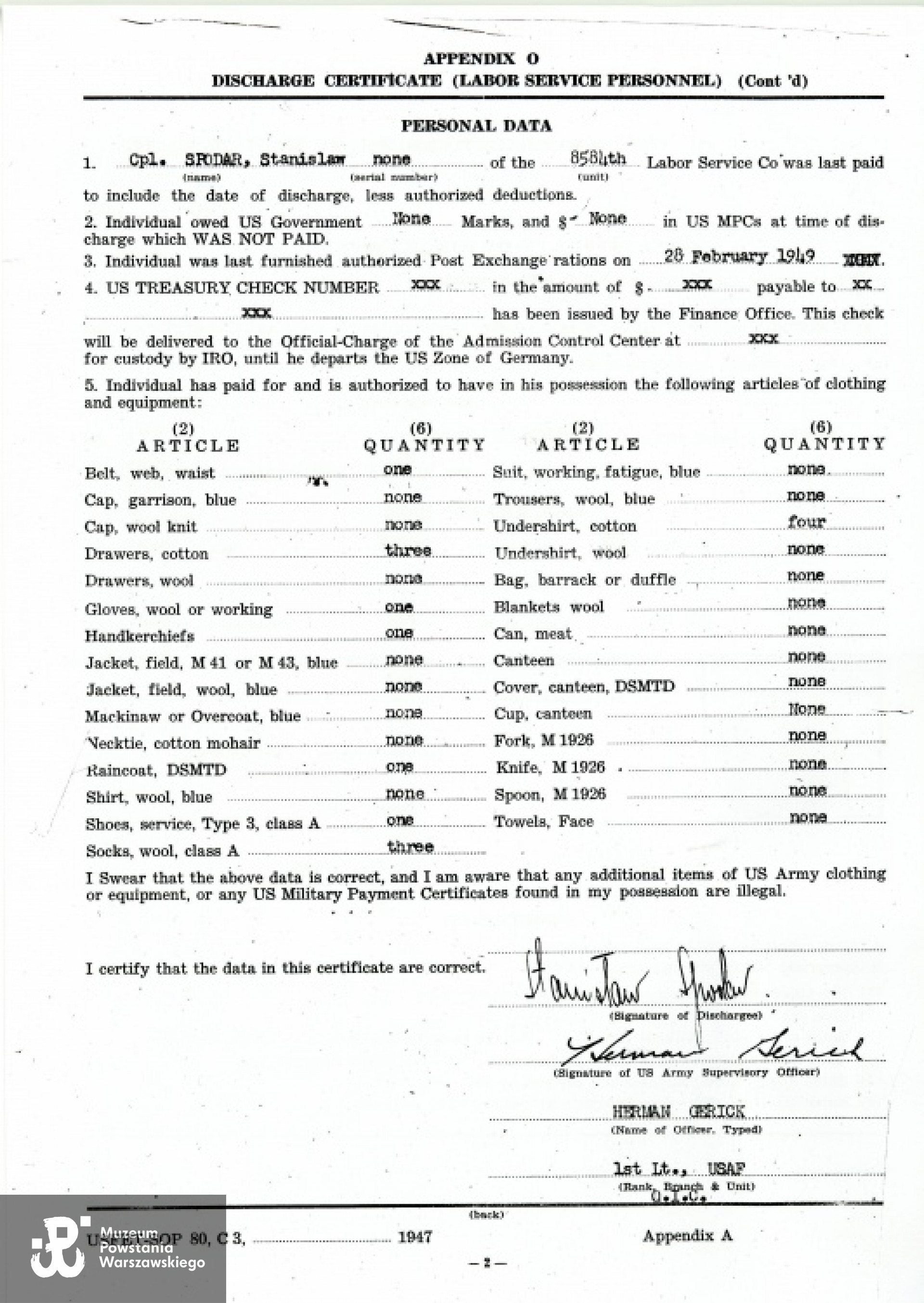 Z archiwum rodzinnego przez Barbary Mol z domu Spodar