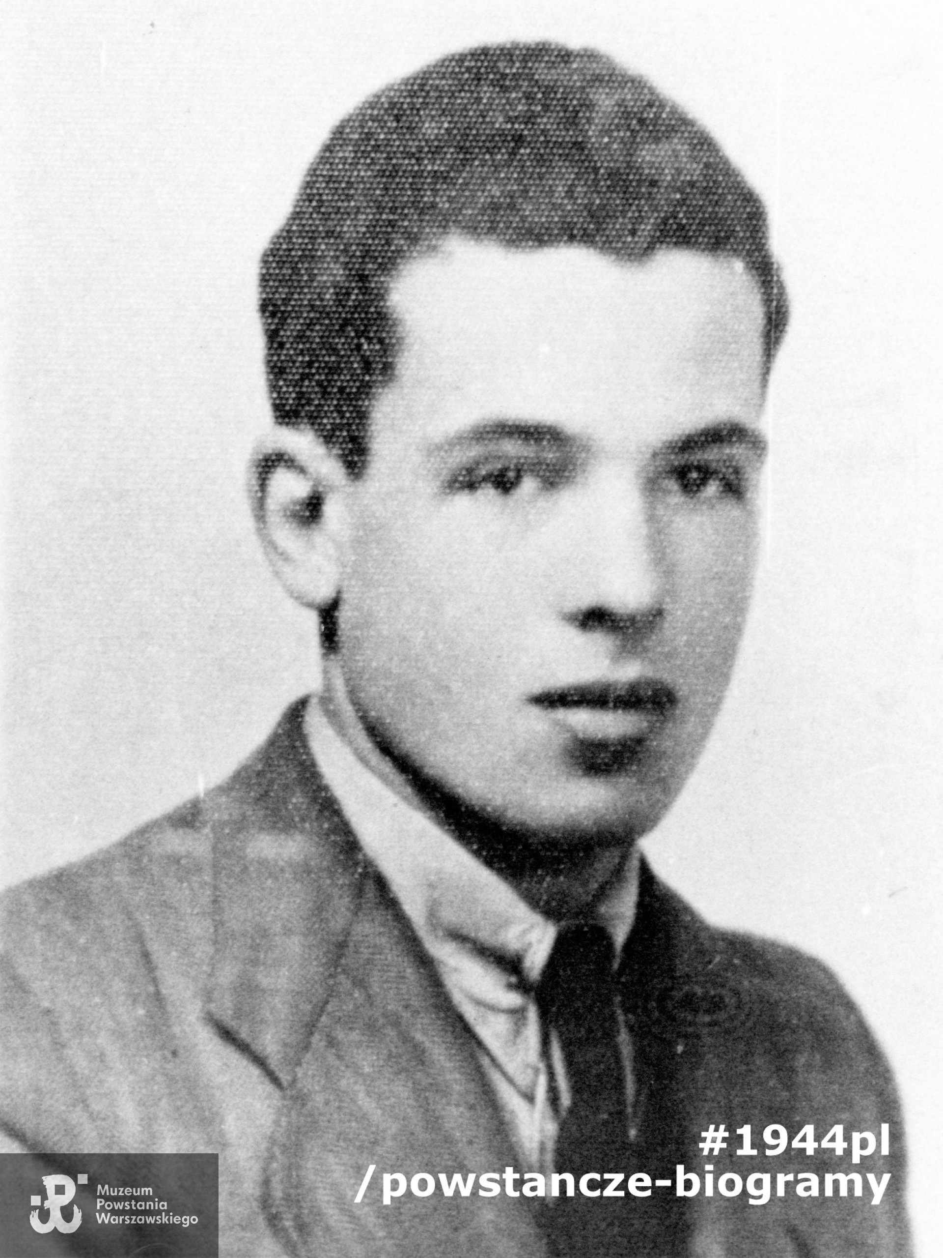 kpr. pchor. Ryszard Benedykciński "Niesiołowski" (1921-1944). Fot. ze zbiorów Muzeum Powstania Warszawskiego - materiały Ewy Orlikowskiej-Krasnowolskiej.