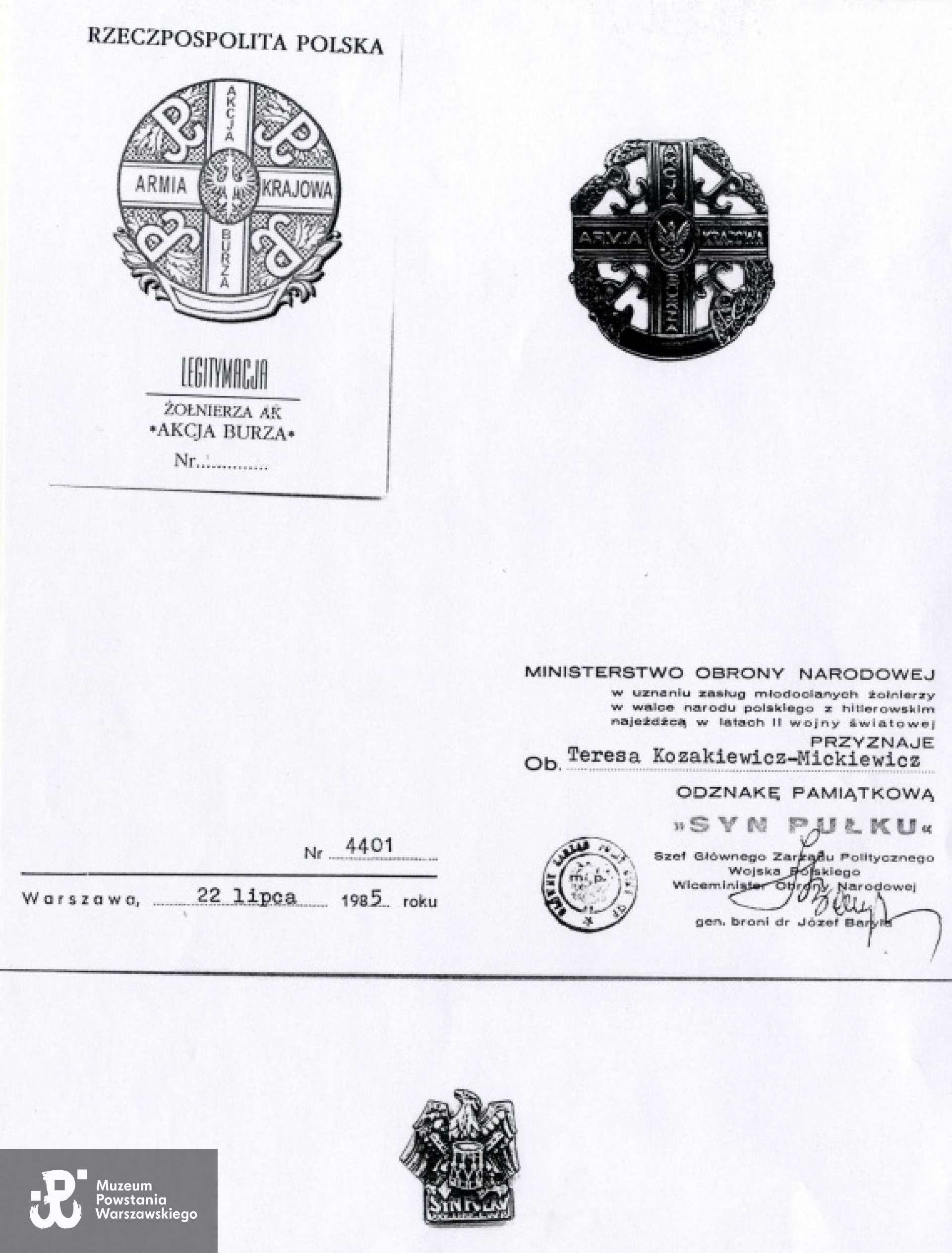 Z archiwum Teresy Mickiewicz - Kozakiewicz