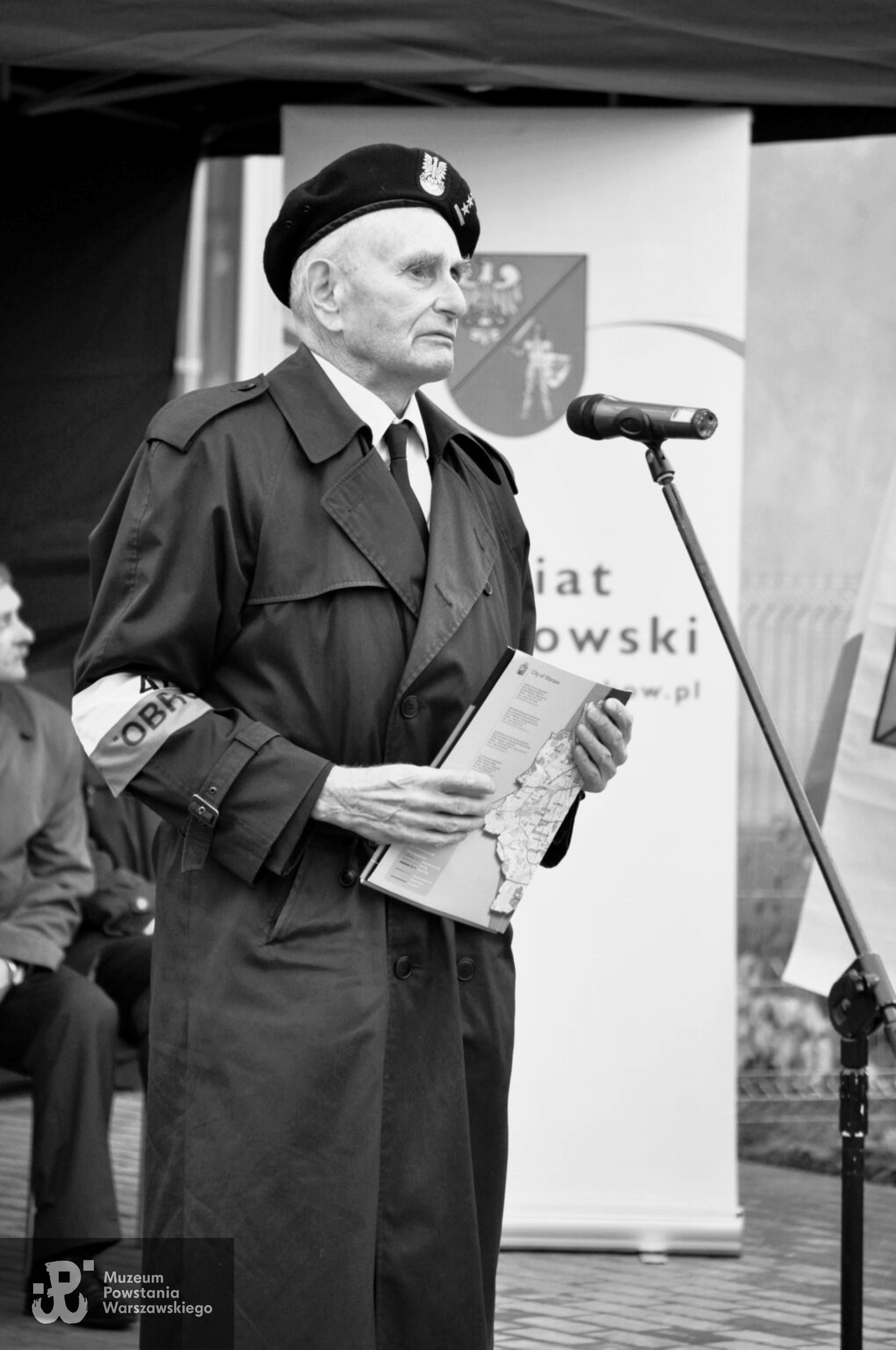 Zdzisław Zaborski w Pruszkowie podczas otwarcia Muzeum Dulag 121 w 2010 r. Fot. materiały prasowe