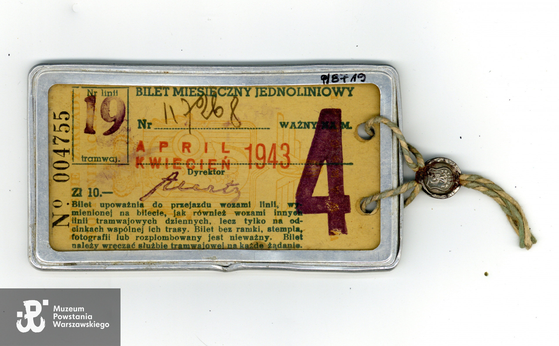 Ze zbiorów Muzeum Powstania Warszawskiego, sygn. P/8719/16, dar p. Krzysztofa Fronczyka