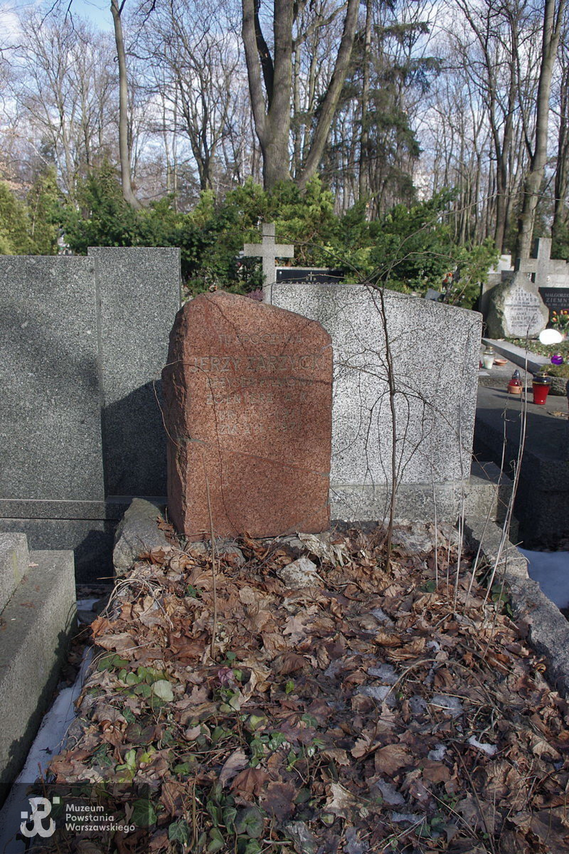 Mogiła na Cmentarzu Wojskowym na Powązkach. Fot.  Mateusz Opasiński, źródło Wikipedia