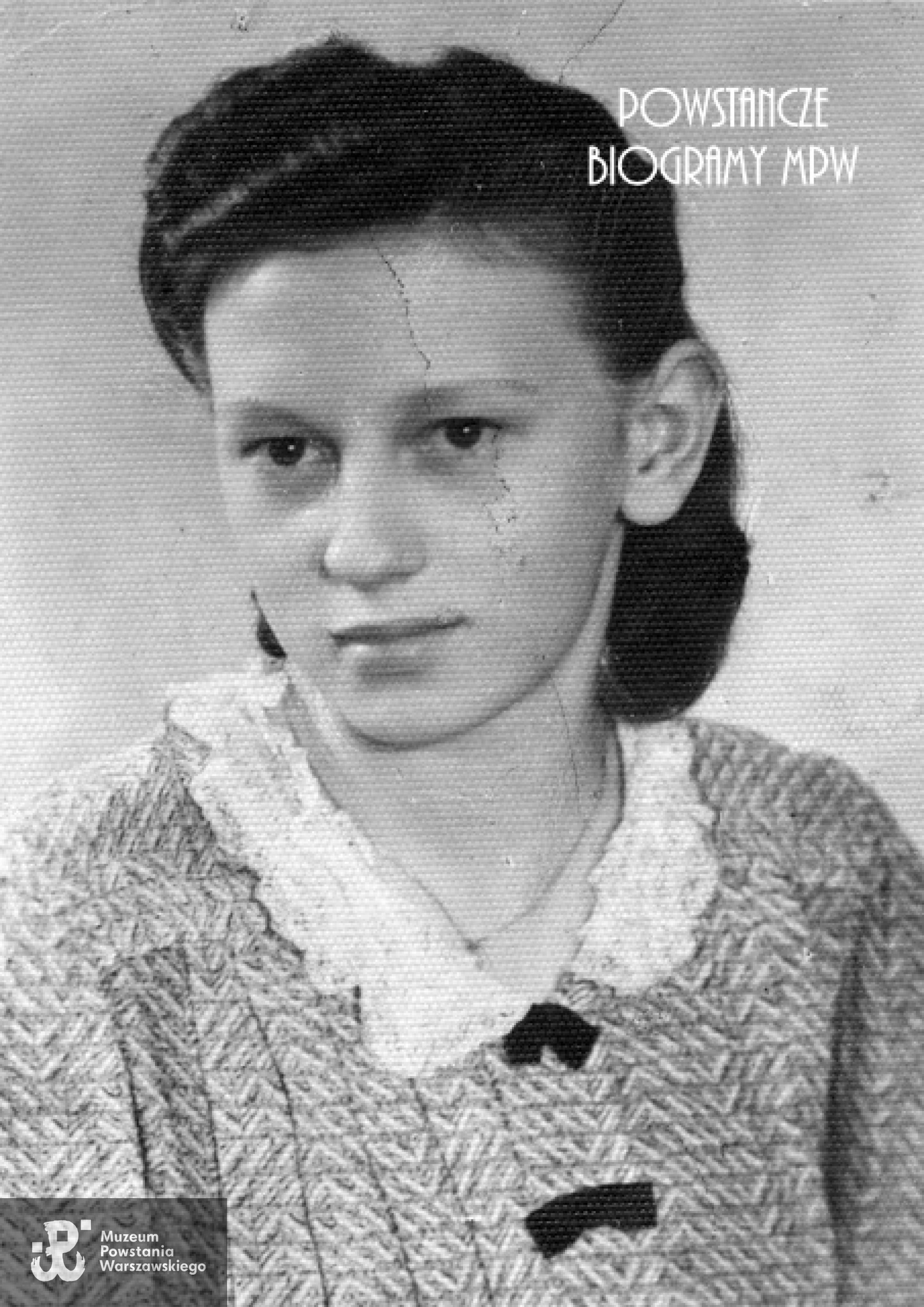 Sanit. Balbina Szymańska, po mężu Ignaczewska ps. "Basia" (1925-2015). Fot. archiwum rodzinne