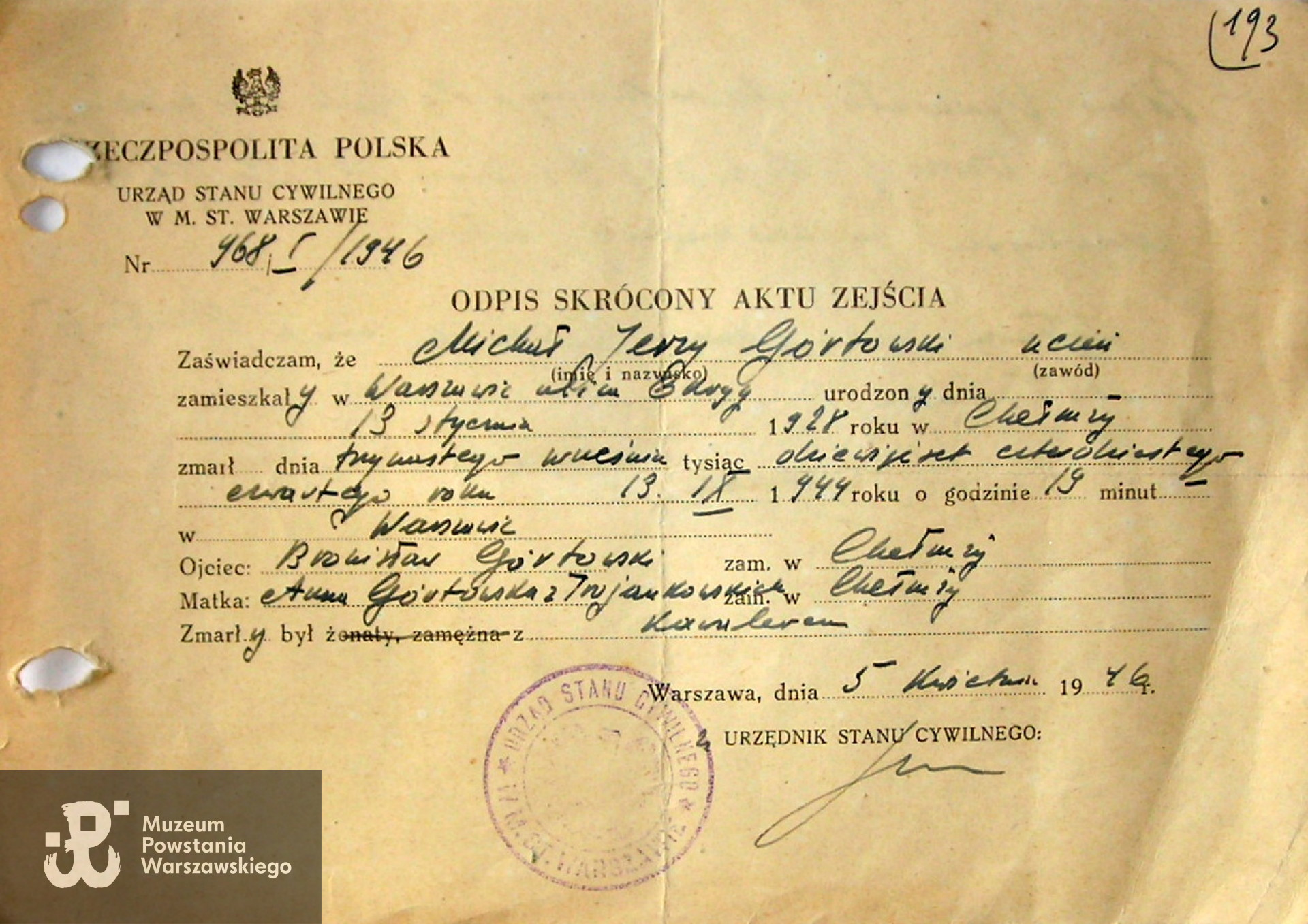 Źródło: ZCK-kwerenda Powązki Wojskowe