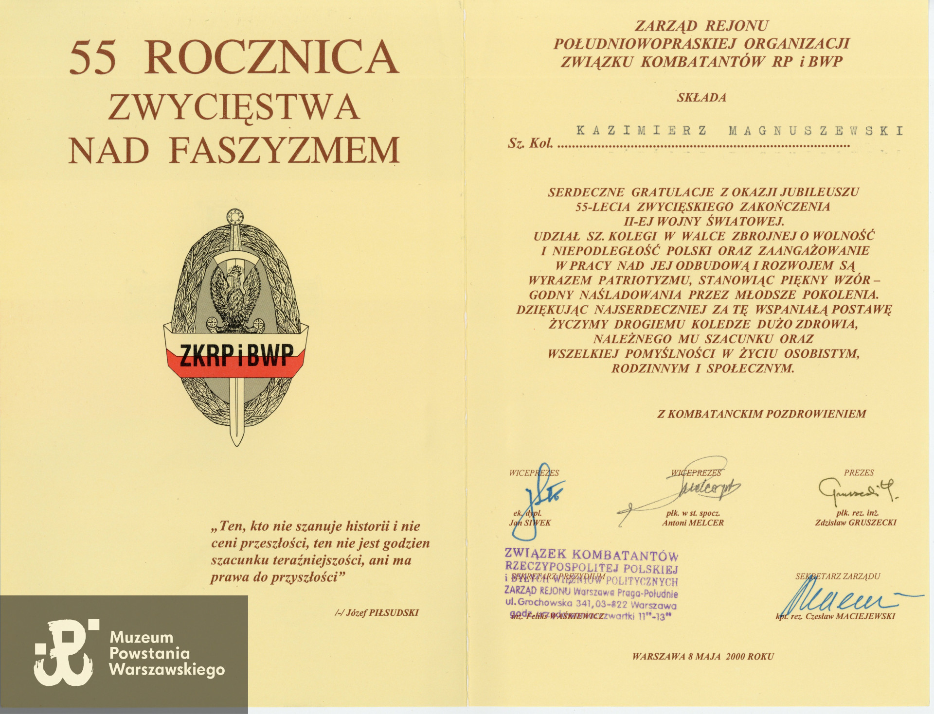 Z  archiwum rodzinnego p. Jolanty Magnuszewskiej