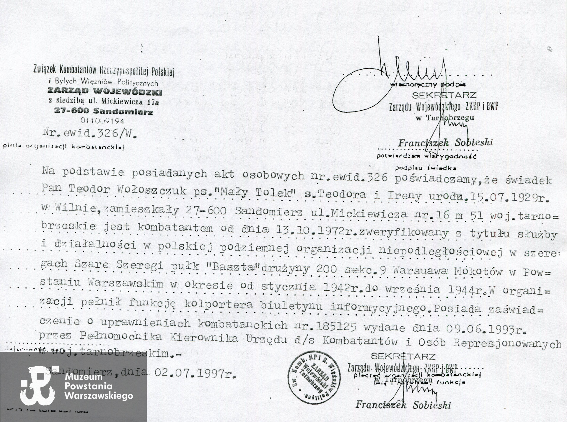 MPW-teczka, zasób Pokoju Kombatanta MPW