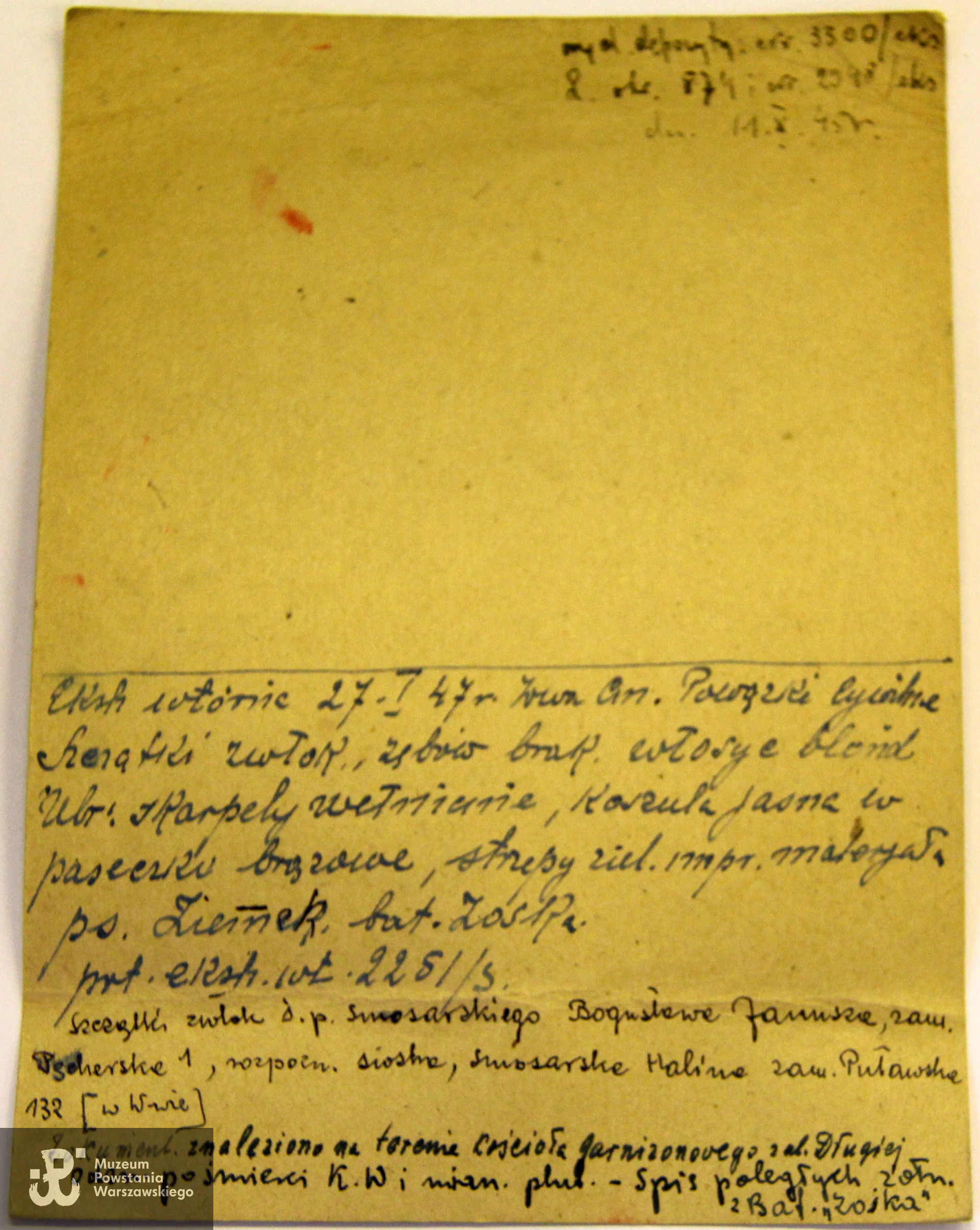 Polski Czerwony Krzyż - kartoteka